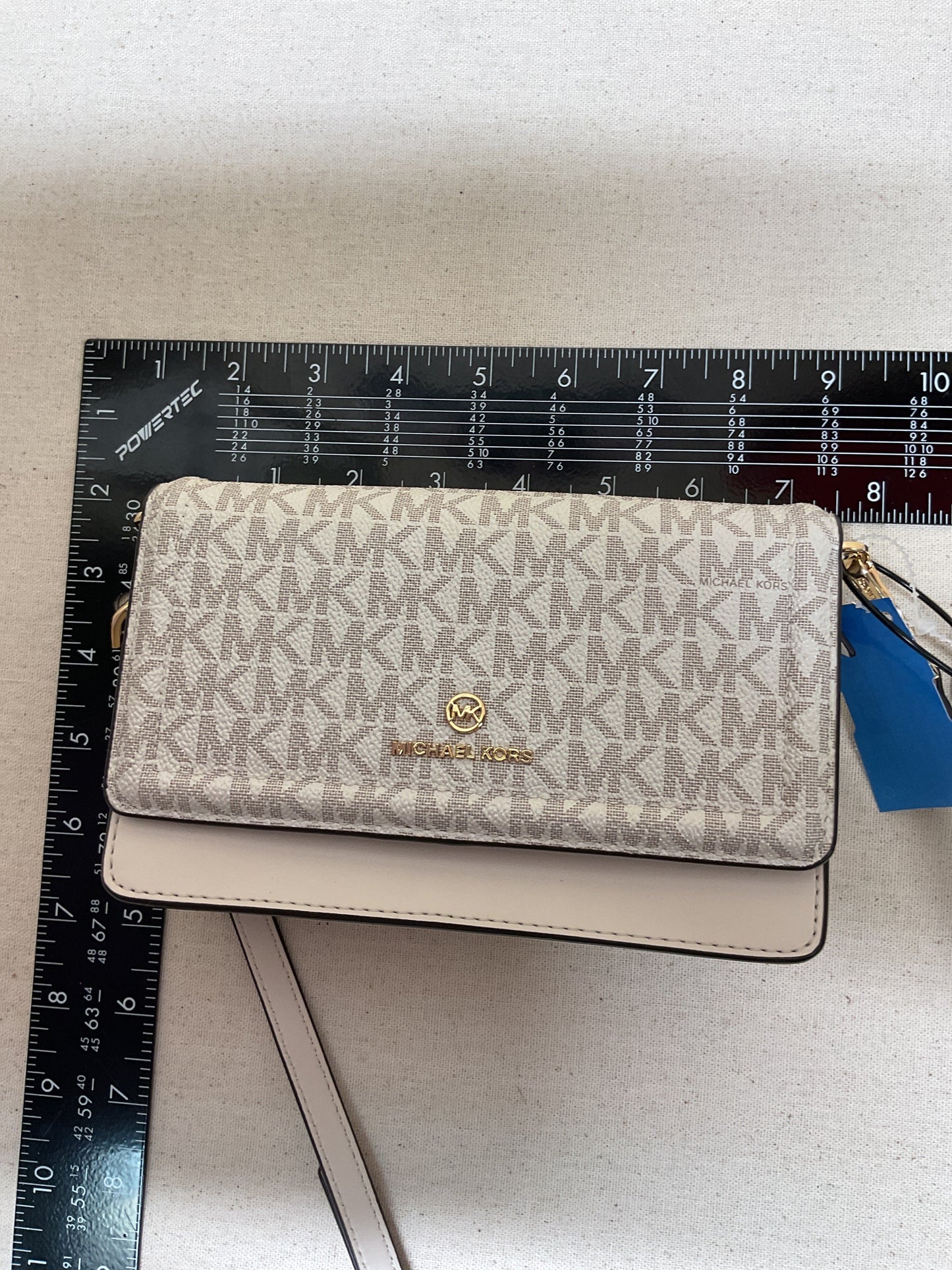 Crossbody Designer By Michael Kors In White, Size:Small