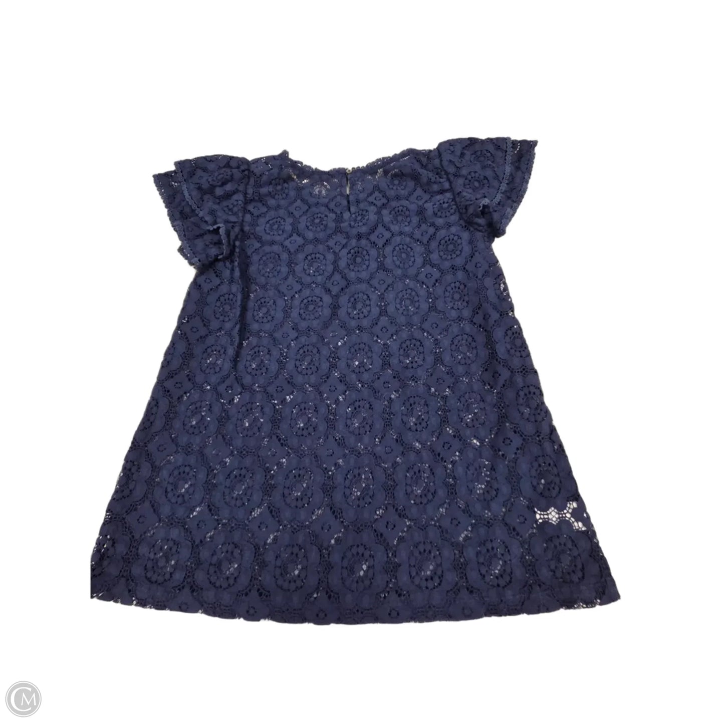 Top Short Sleeve By Loft In Navy, Size: Xxsp