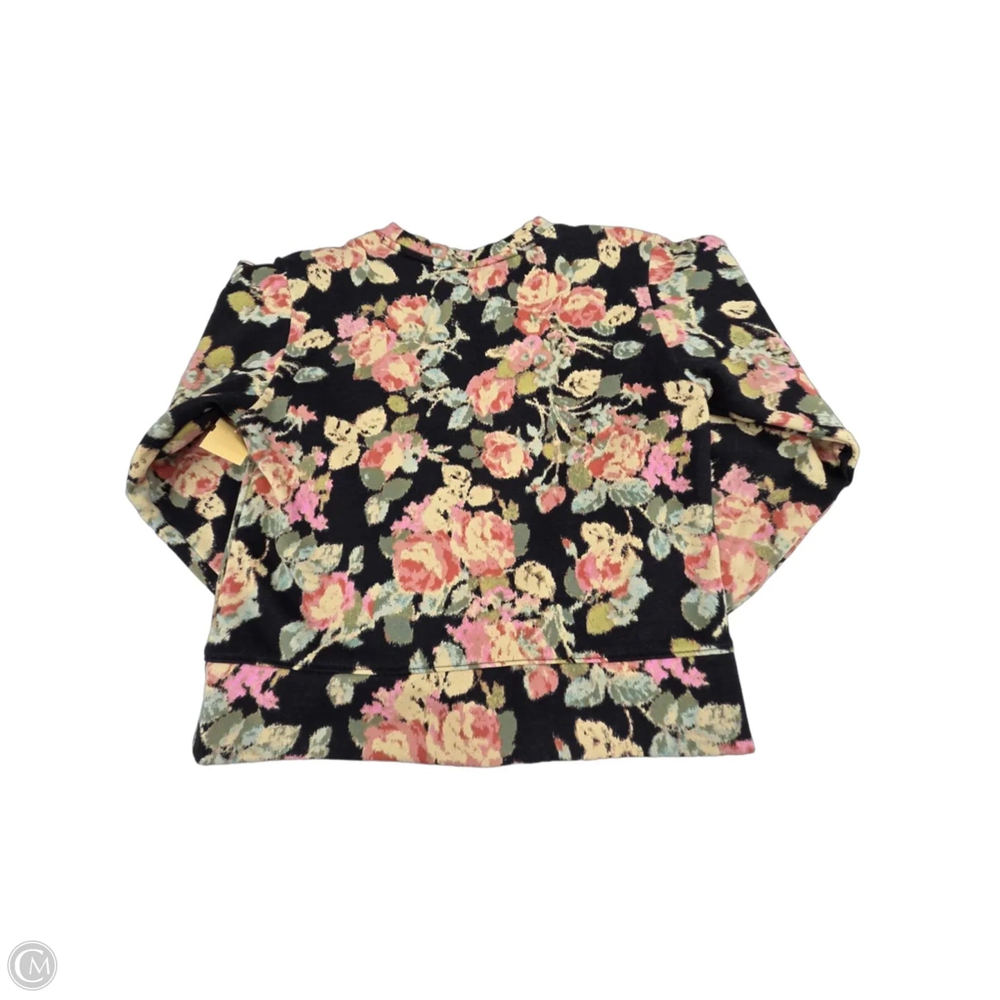 Sweatshirt Crewneck By Loft In Floral Print, Size: Xxs