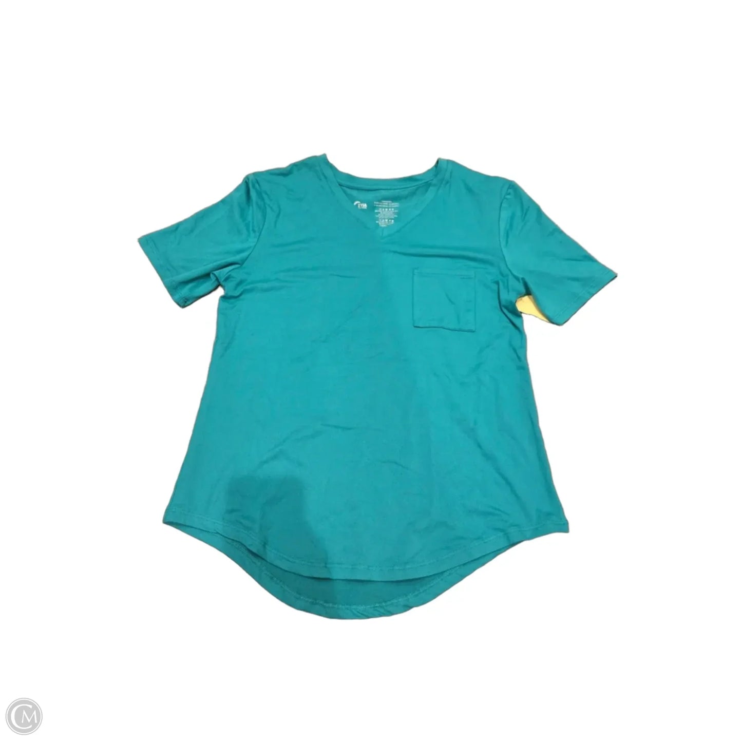Top Short Sleeve Basic By Zyia In Green, Size: S