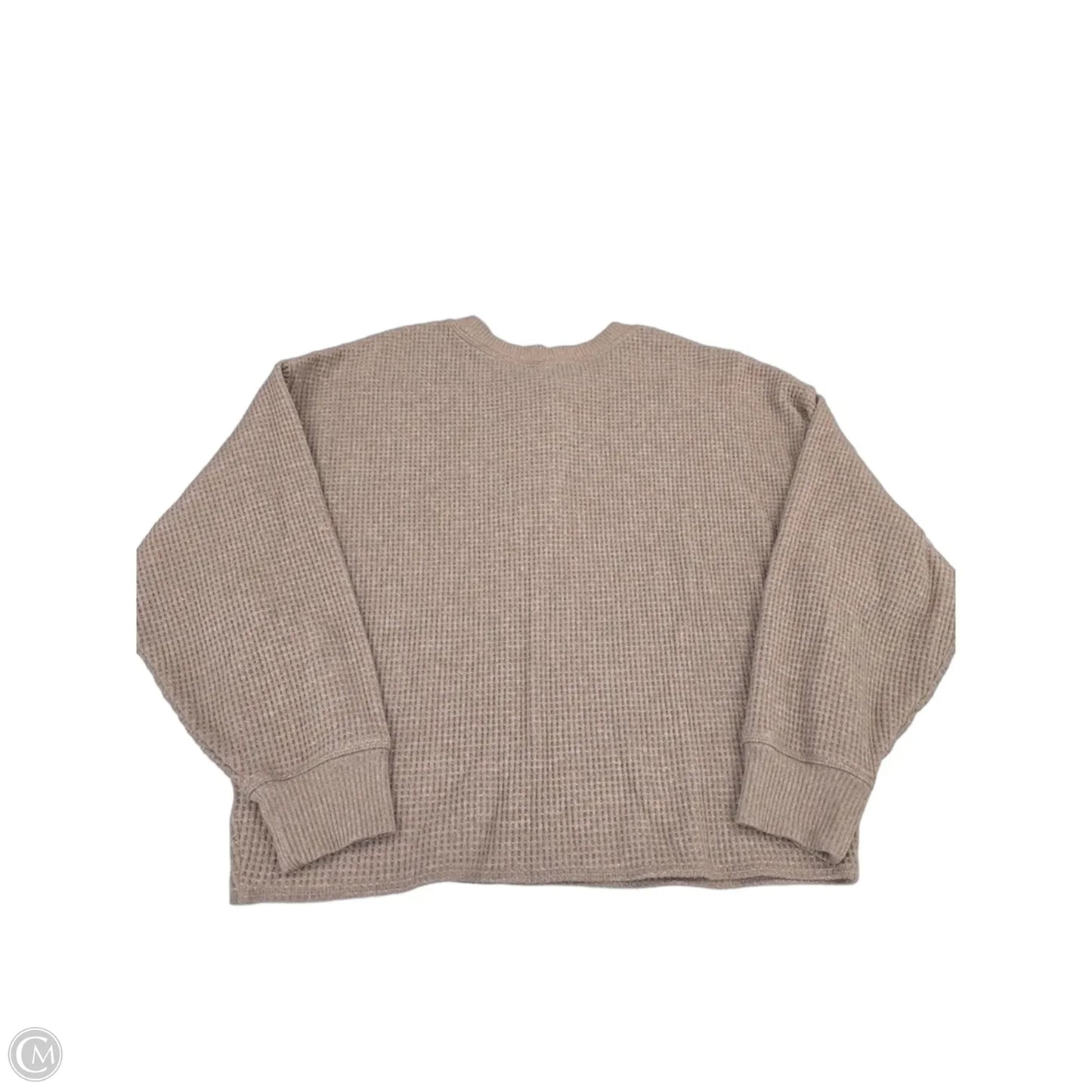 Top Long Sleeve By Old Navy In Brown, Size: L