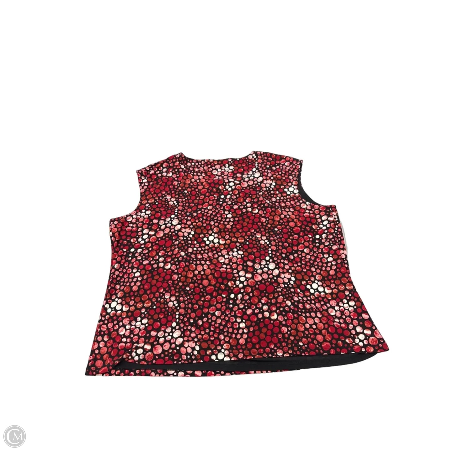 Top Sleeveless By Kasper In Red, Size: 3x