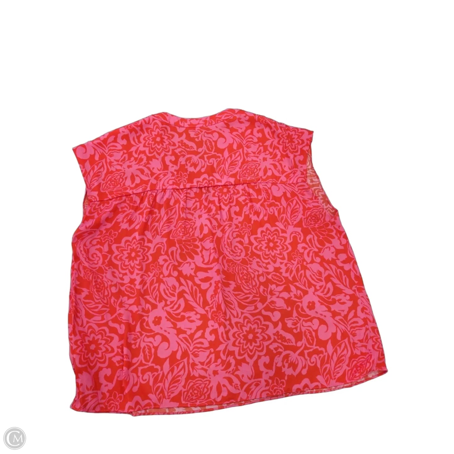 Top Sleeveless By Rachel Roy In Pink & Red, Size: L