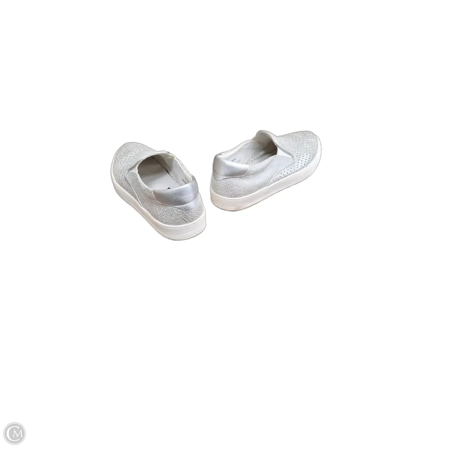 Shoes Flats By Johnston & Murphy In Silver, Size: 7.5