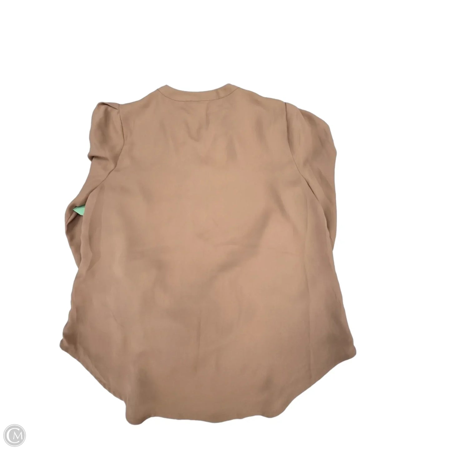Blouse Long Sleeve By L Agence In Tan, Size: L