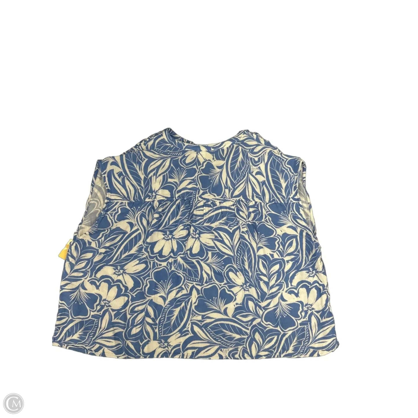 Top Sleeveless By Old Navy In Blue & White, Size: Xxl