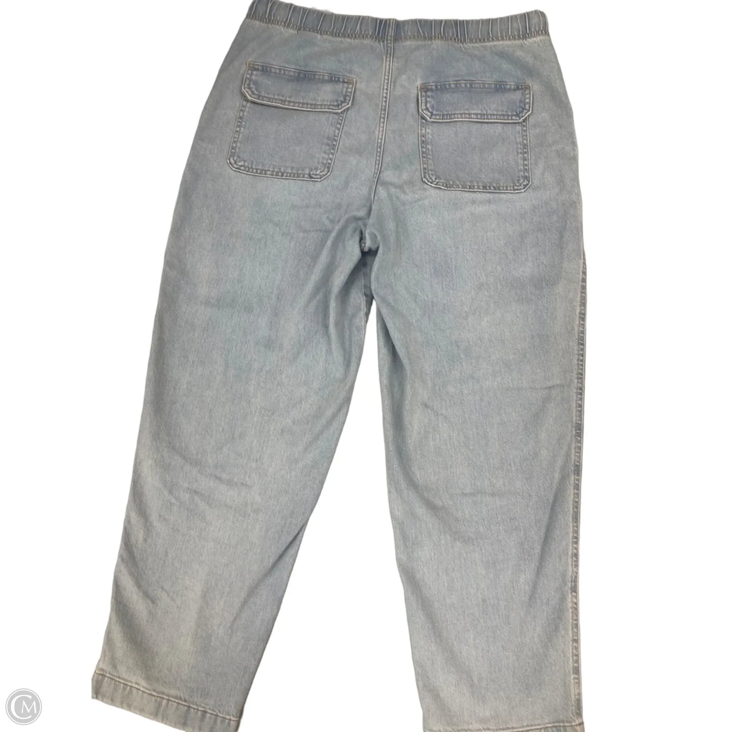 Jeans Straight By Banana Republic In Blue Denim, Size: 8