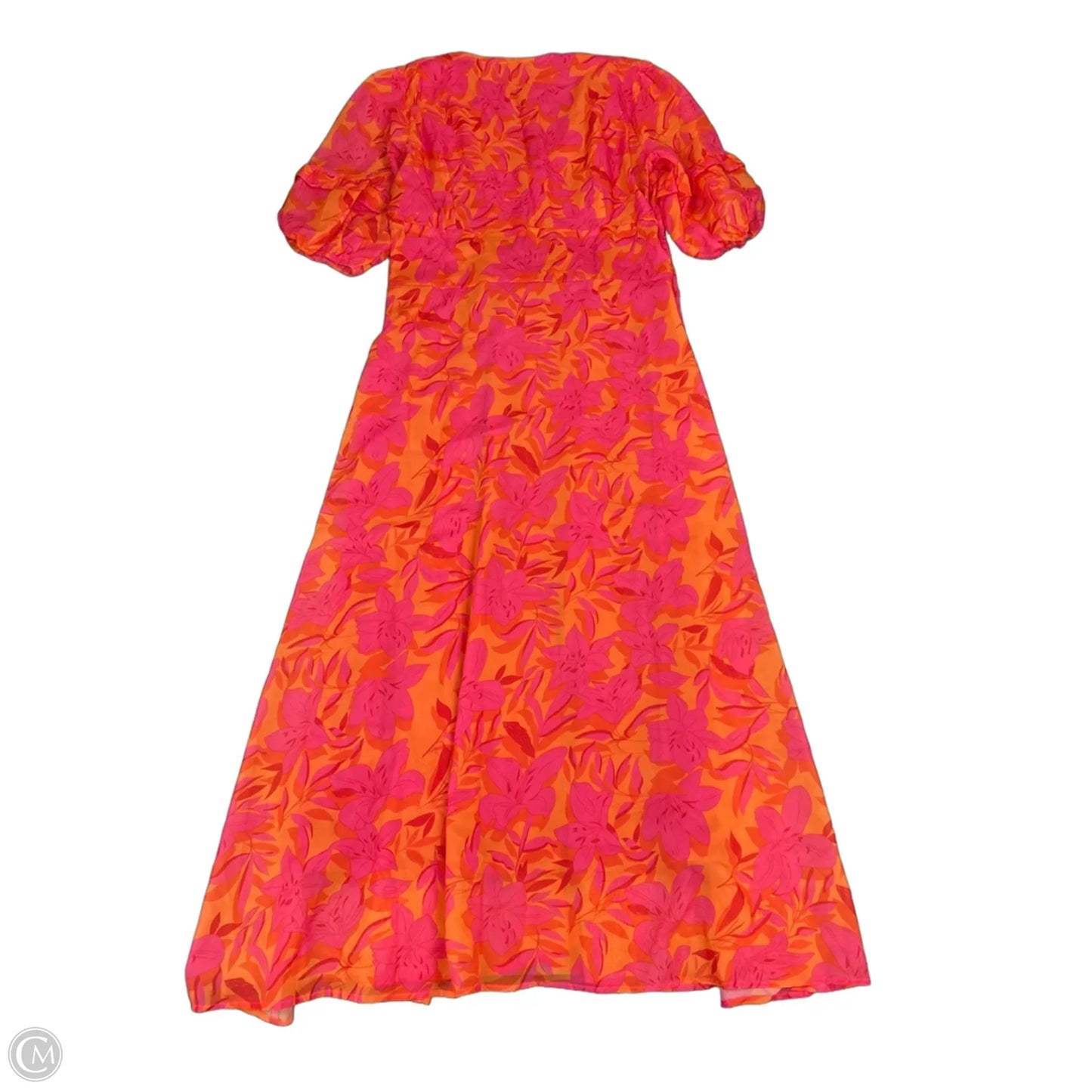 Dress Casual Maxi By Cme In Orange & Pink, Size: Xl