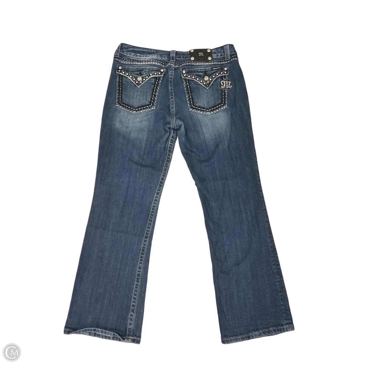 Jeans Boot Cut By Miss Me In Blue Denim, Size: 16