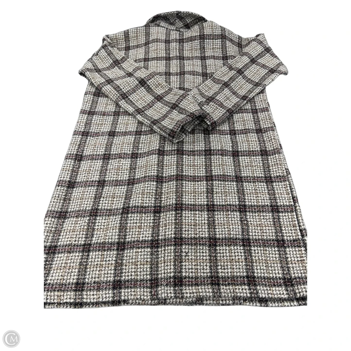 Coat Parka By Mystree In Plaid Pattern, Size: M