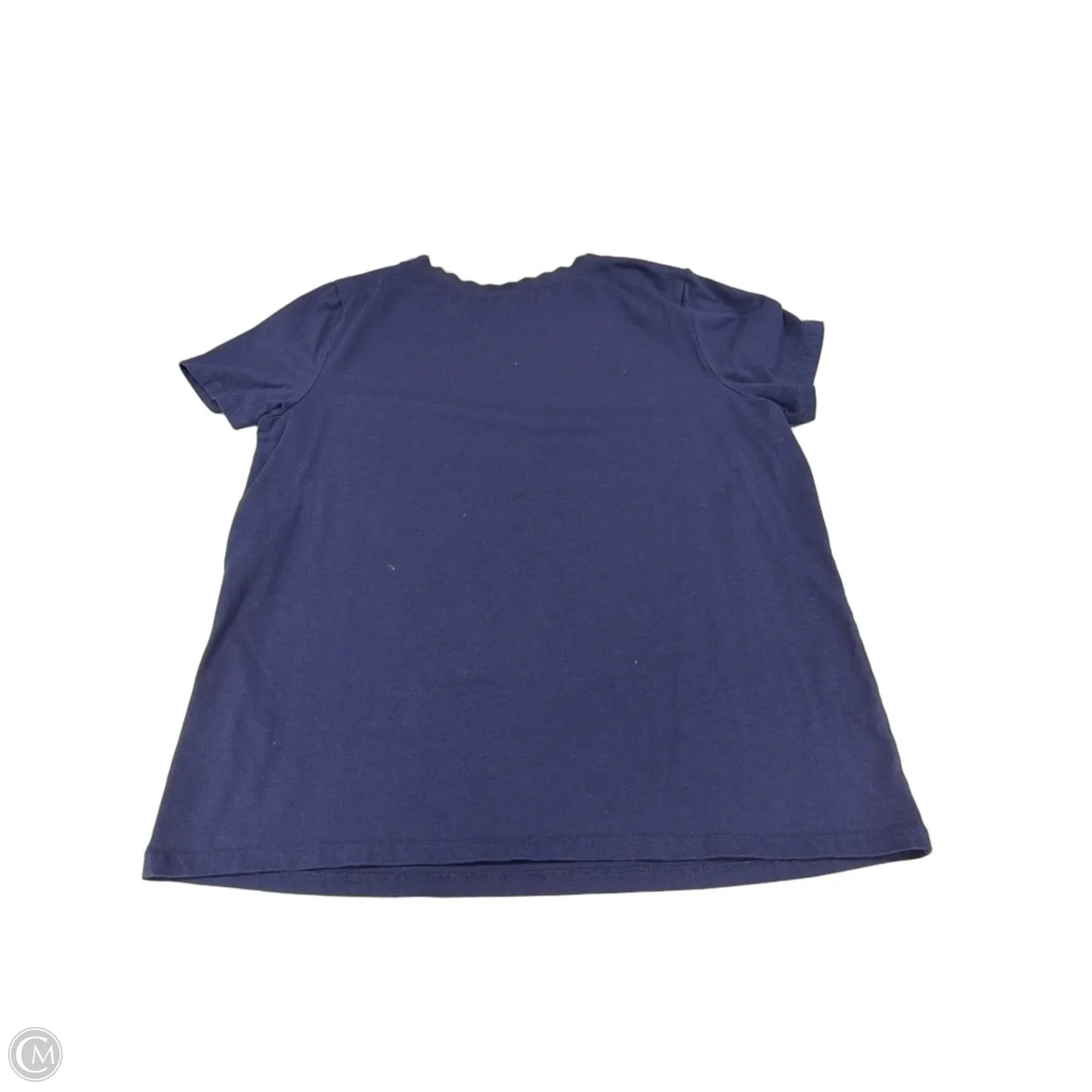 Top Short Sleeve By Anne Klein In Navy, Size: Xl