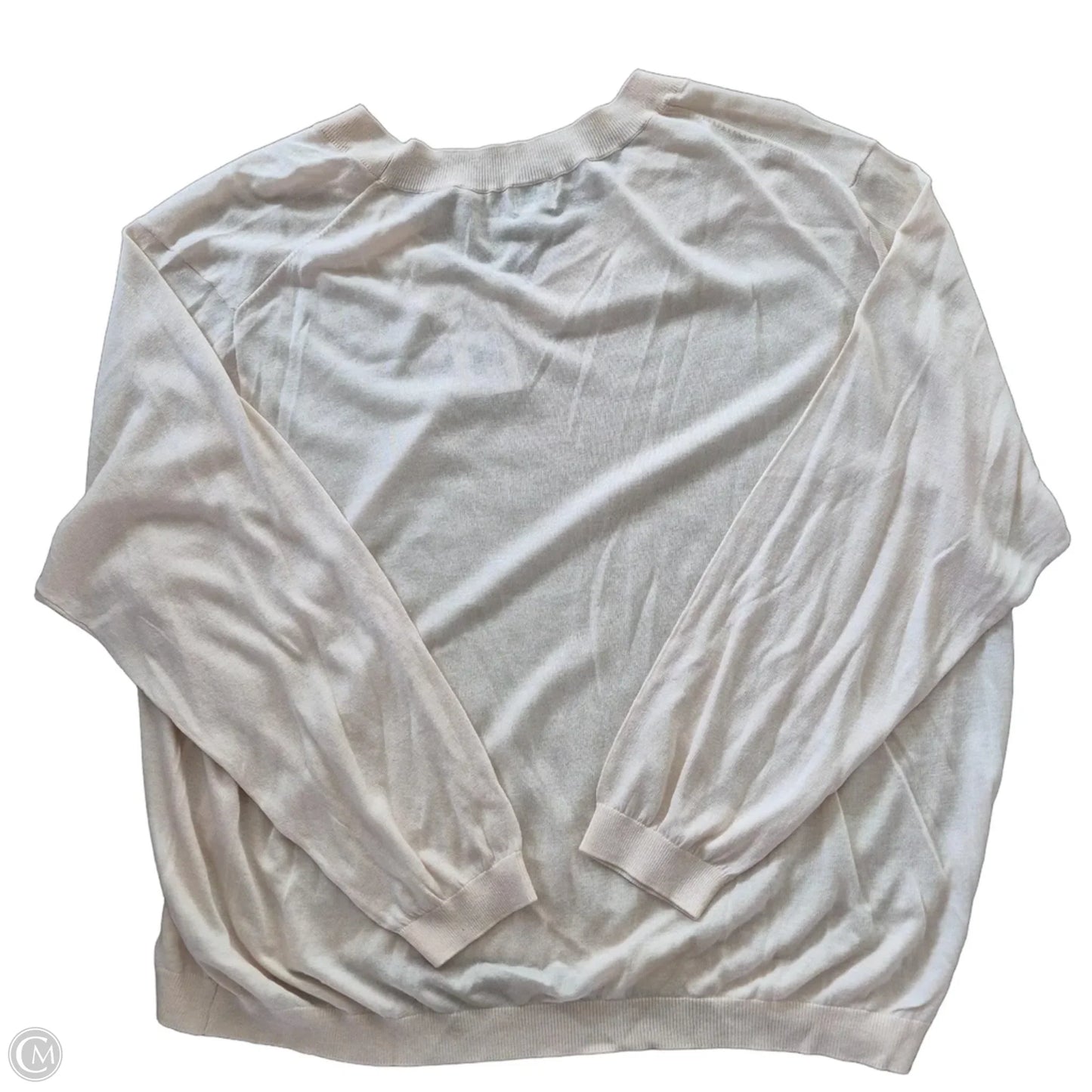 Sweater By A New Day In Cream, Size: 1x