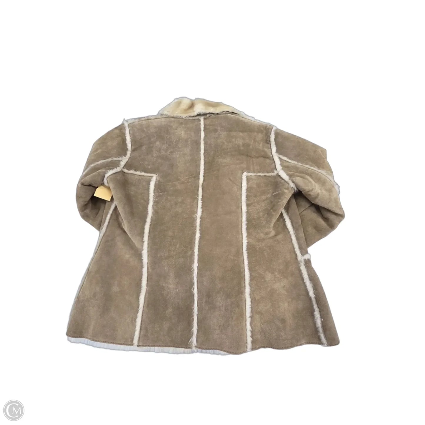 Coat Leather By Wilsons Leather In Tan, Size: L