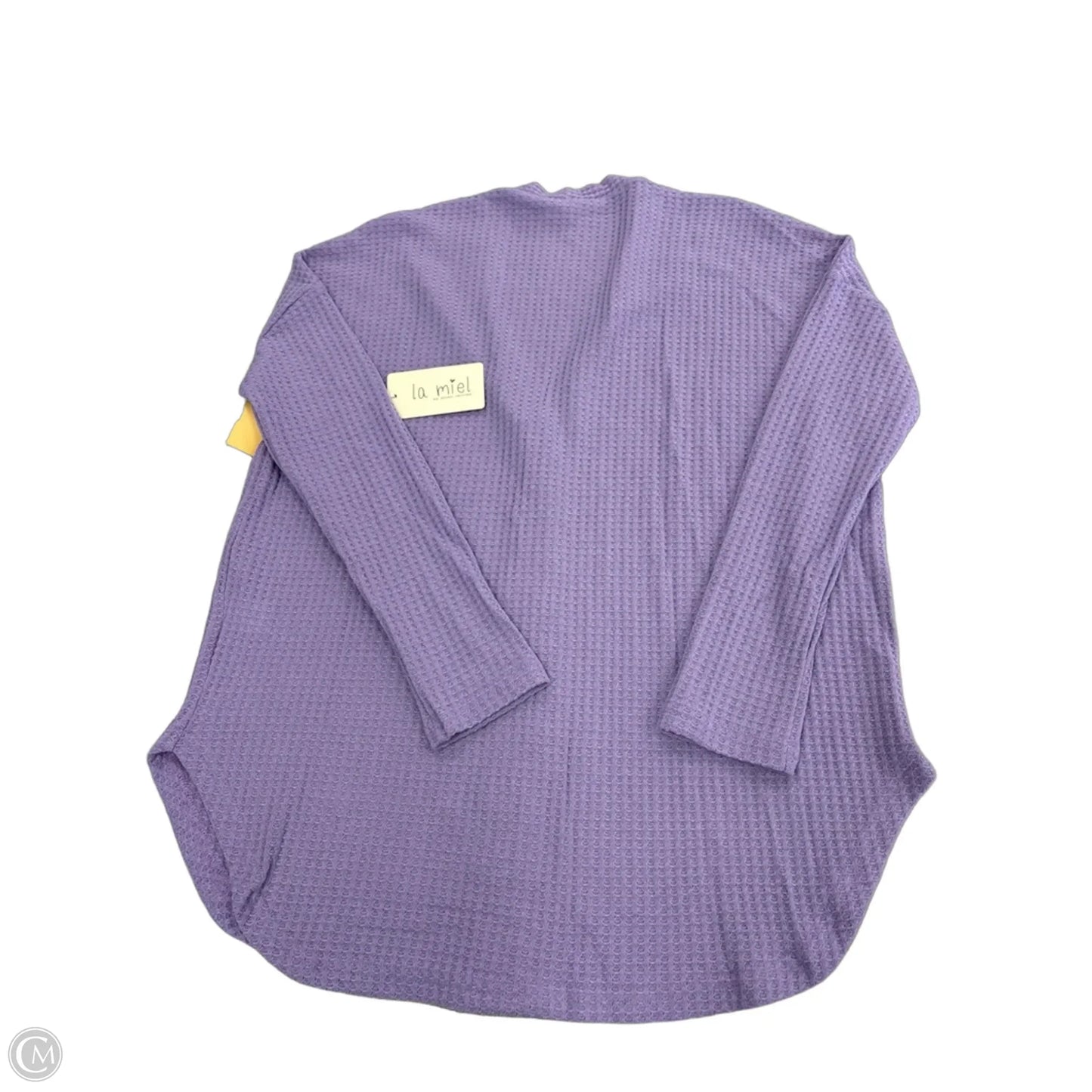 Top Long Sleeve By La Miel In Purple, Size: M