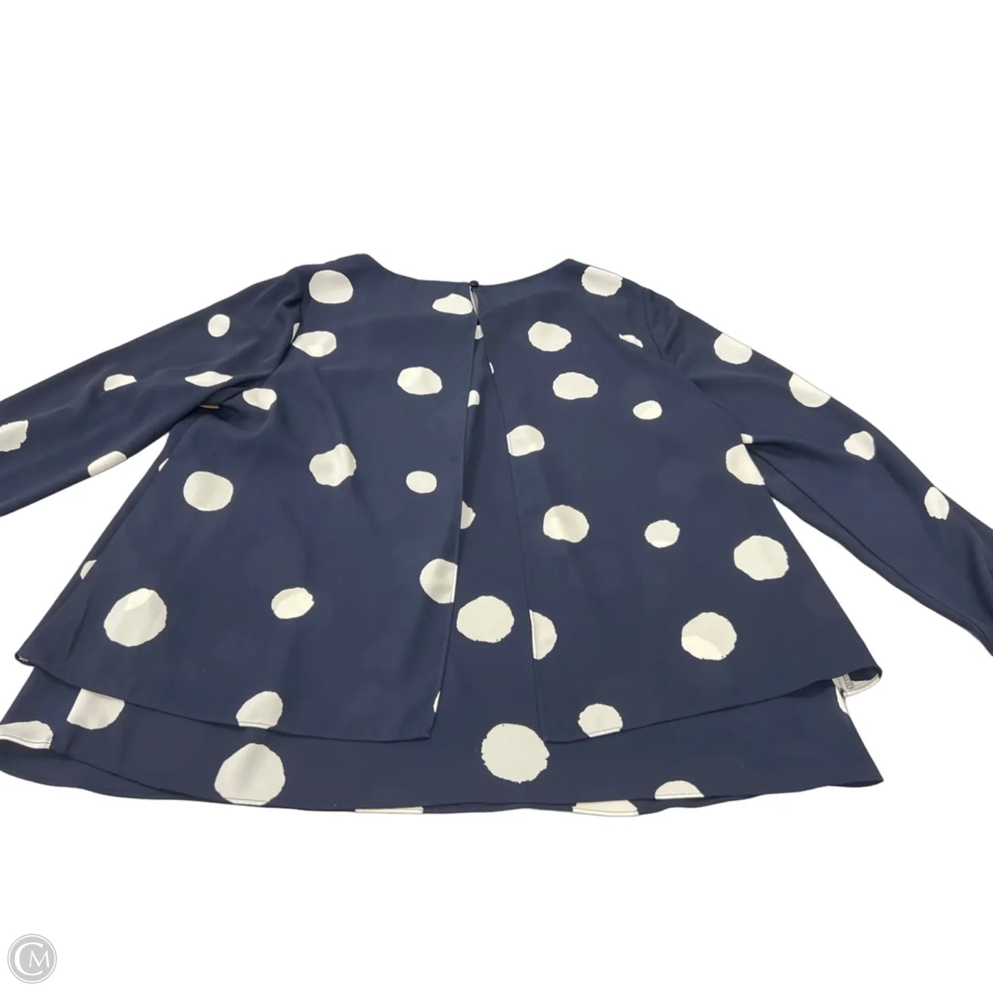 Top Long Sleeve By Chicos In Polkadot Pattern, Size: L