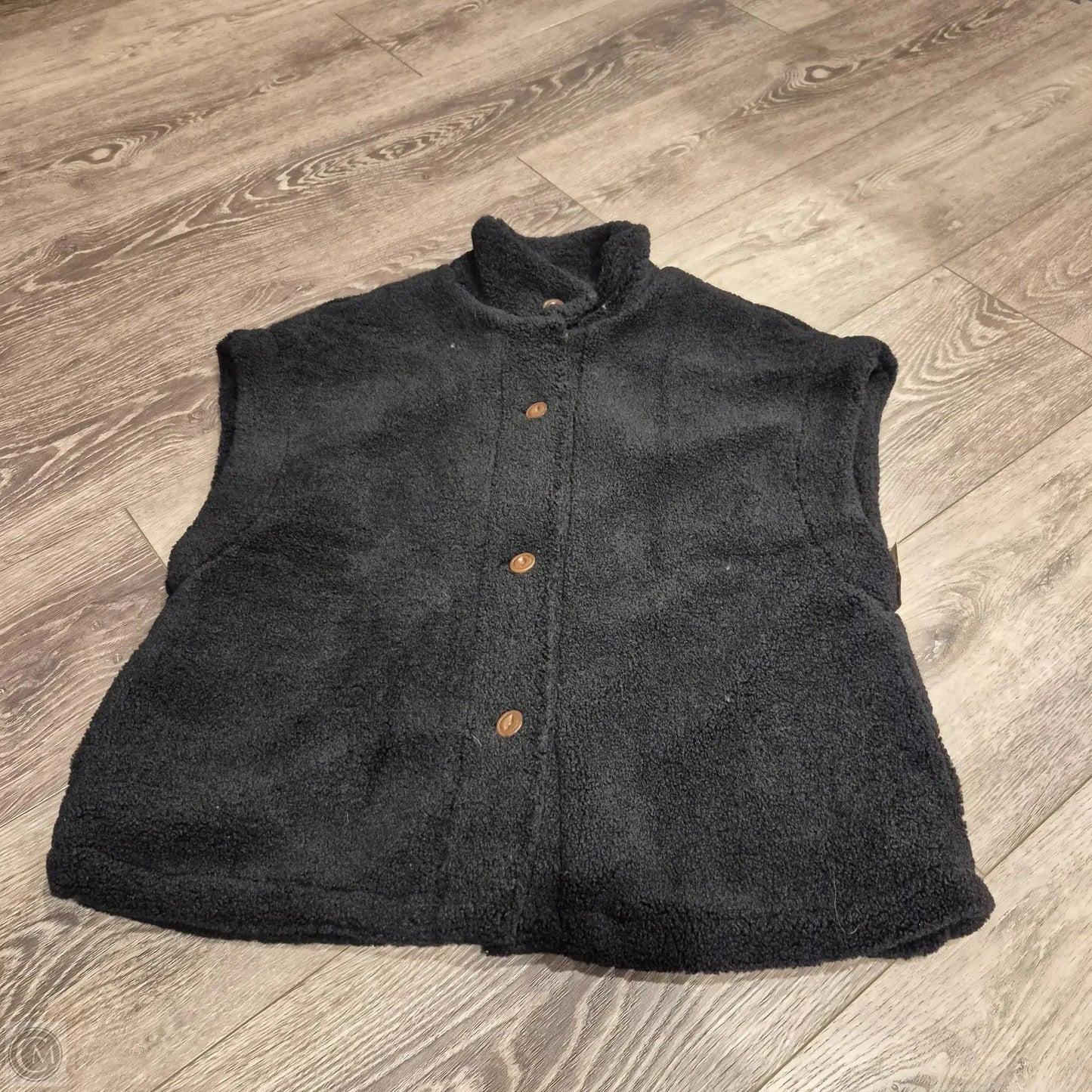 Vest Faux Fur & Sherpa By Cme In Black, Size: L
