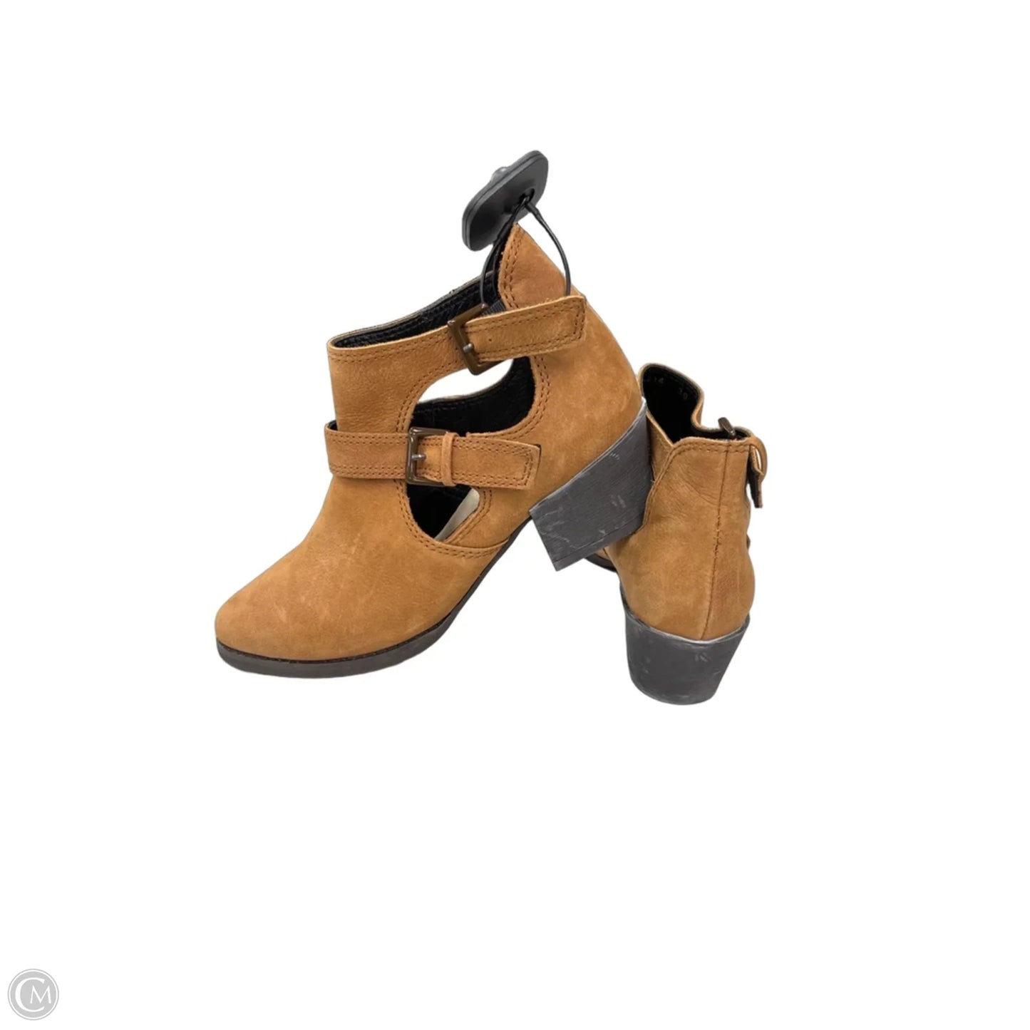 Boots Ankle Heels By Cma In Tan, Size: 9