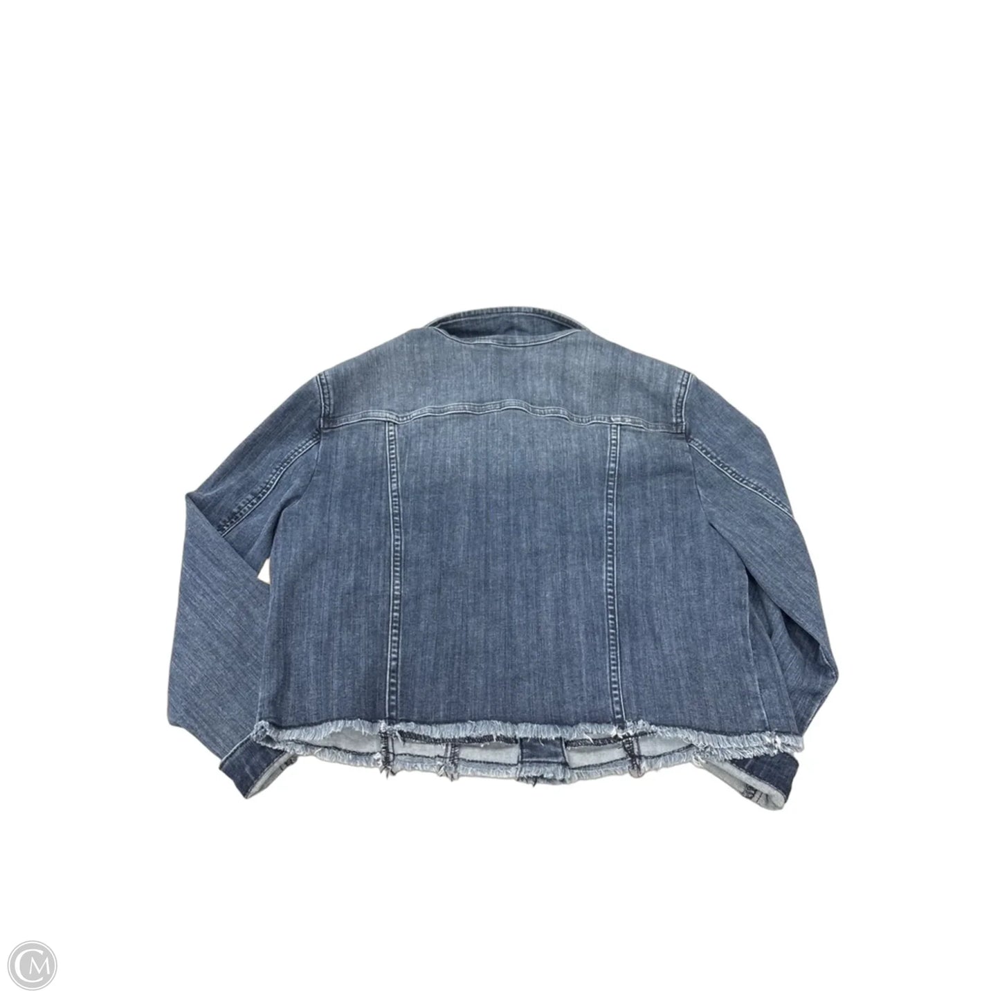 Jacket Denim By Chicos In Blue, Size: M