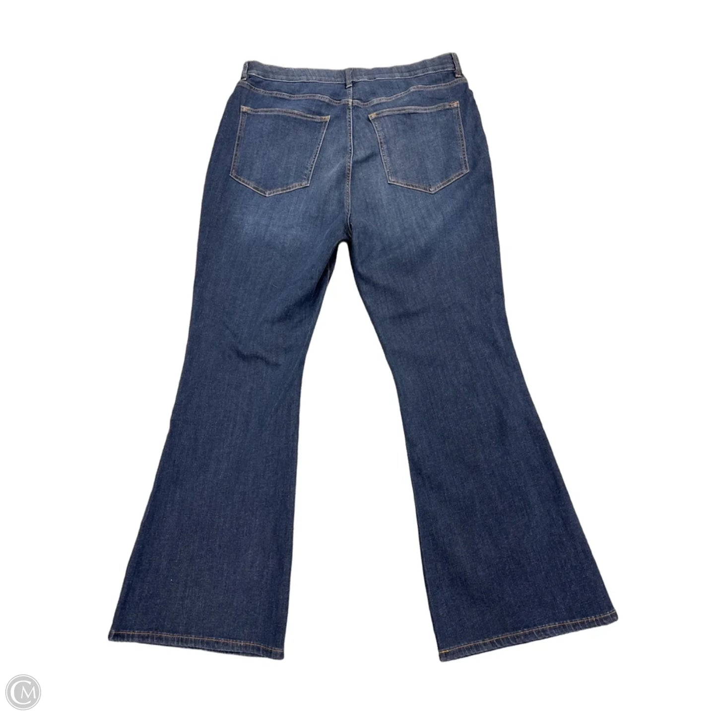 Jeans Flared By Cme In Blue Denim, Size: 18w