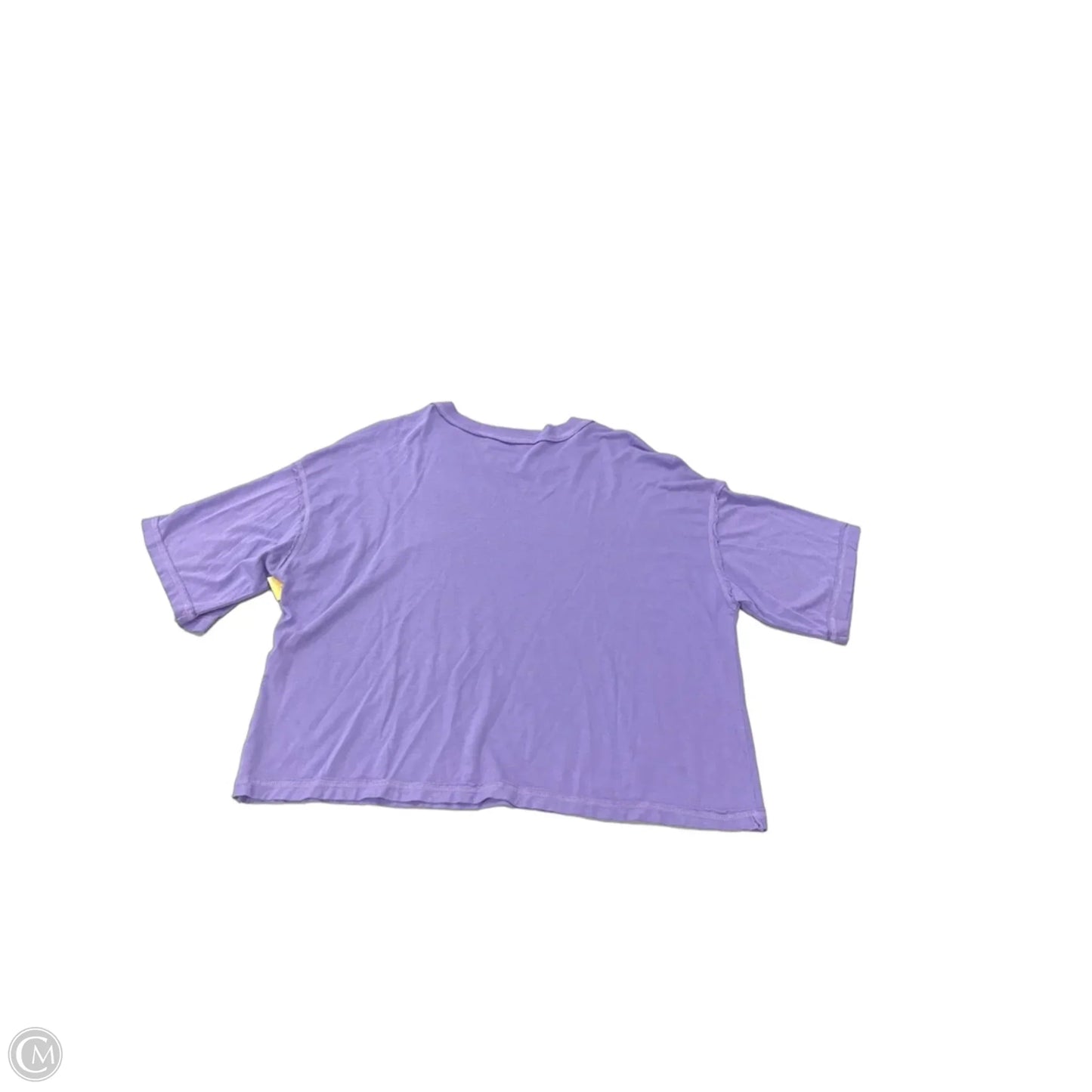 Top Short Sleeve By Cmb In Purple, Size: L