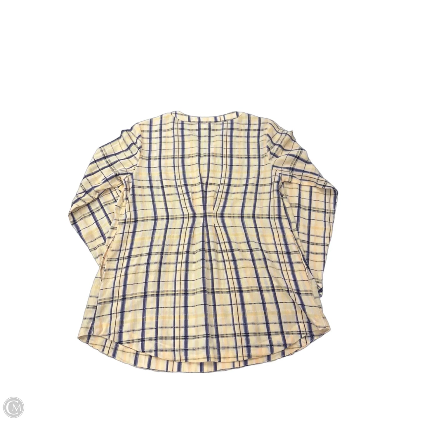 Top Long Sleeve By Christopher And Banks In Yellow, Size: Sp