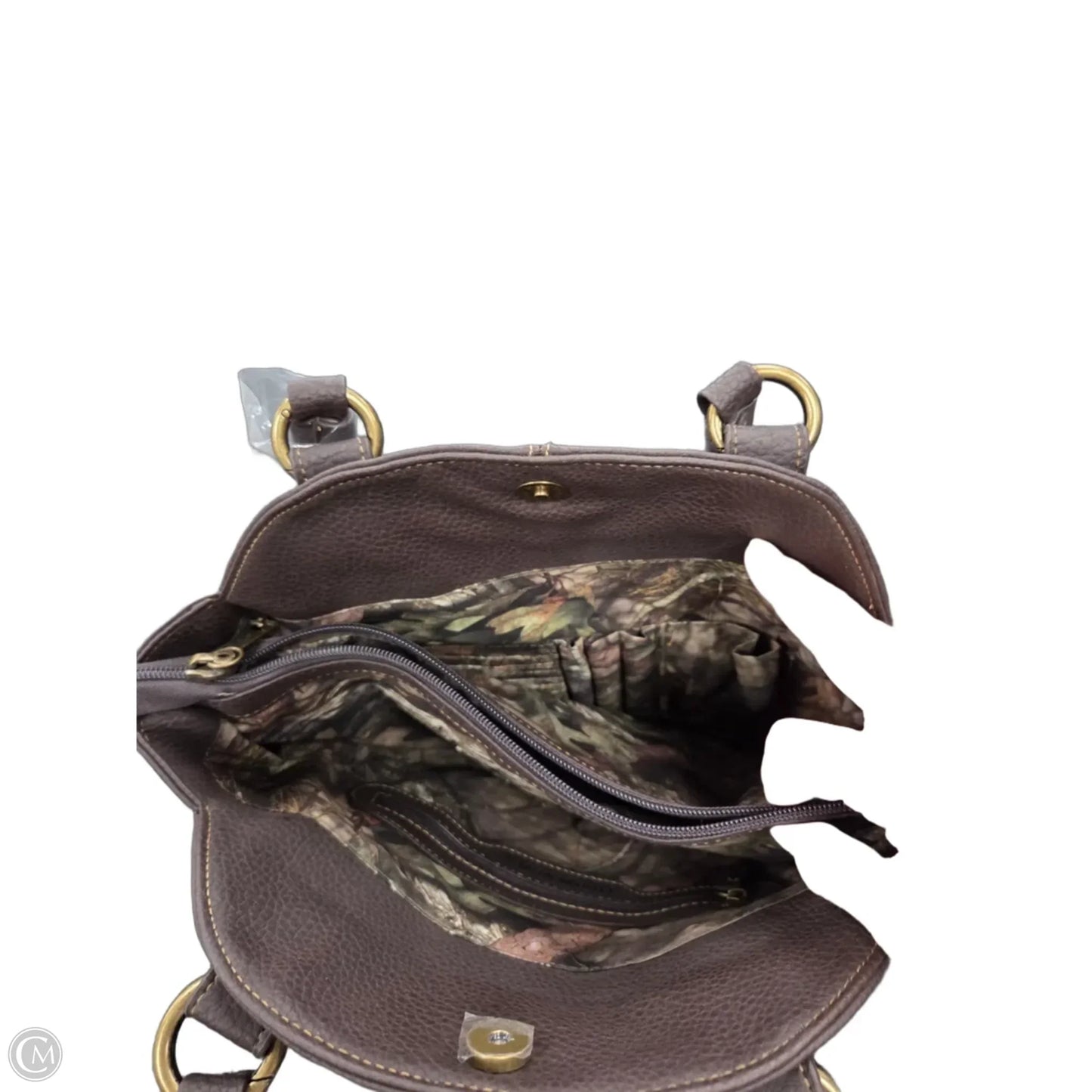 Handbag Leather By Cmc, Size: Large