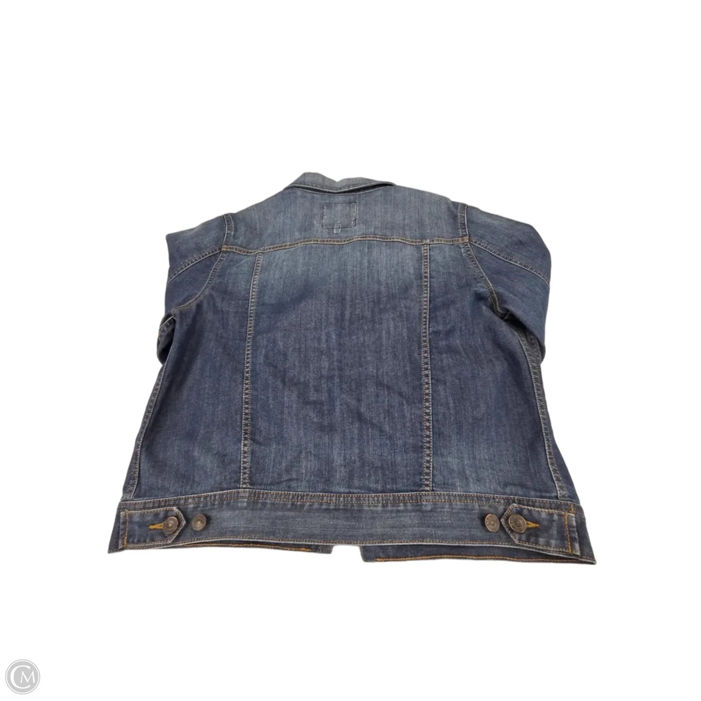 Jacket Denim By Talbots In Blue Denim, Size: Xl