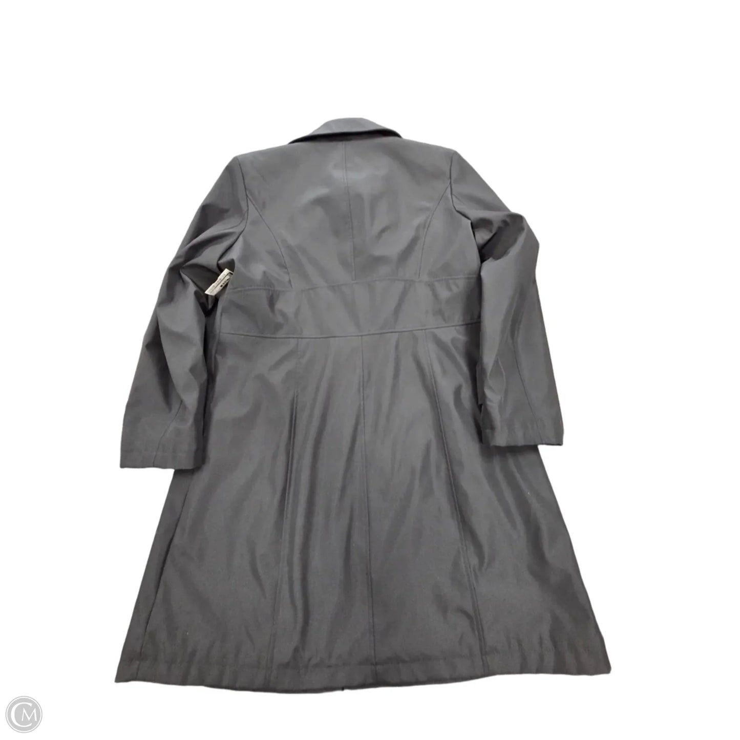 Coat Trench Coat By Gallery In Black, Size: Xl