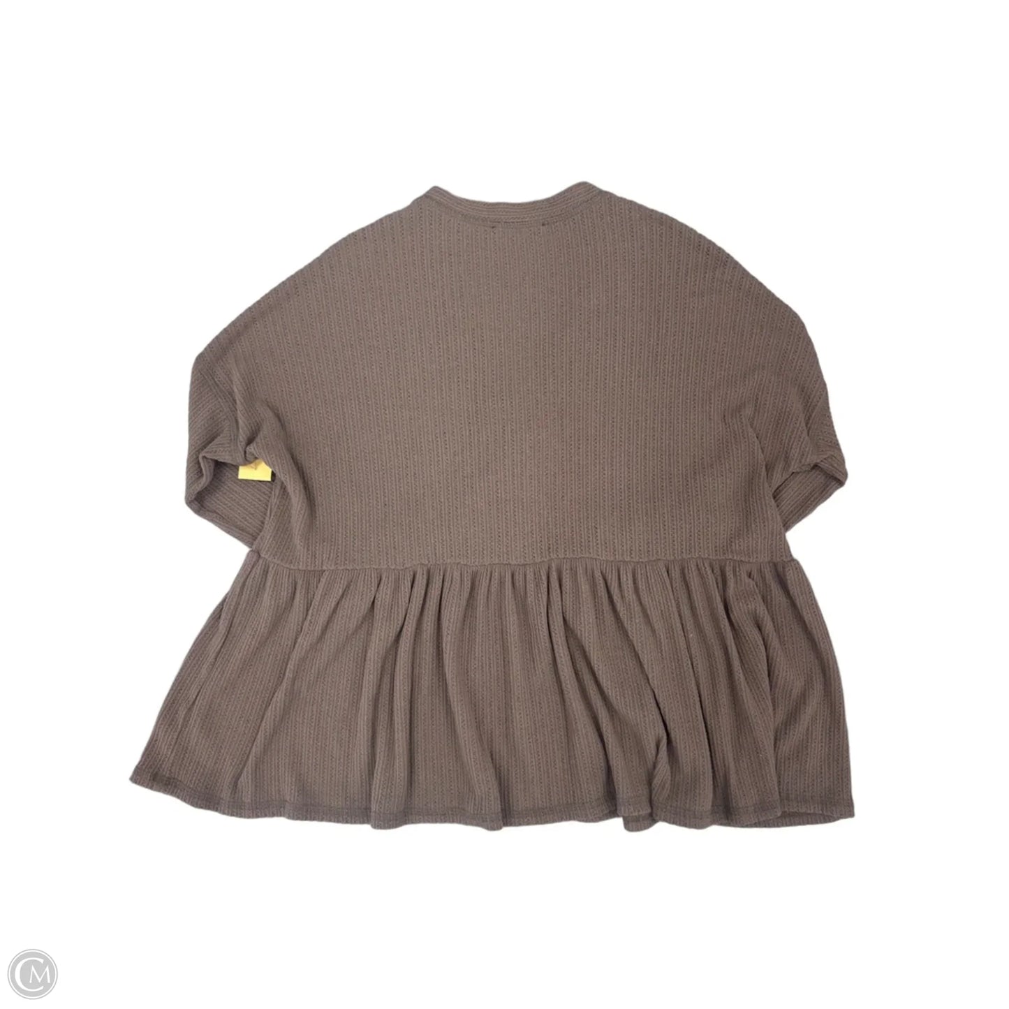 Top Long Sleeve By Altard State In Brown, Size: S