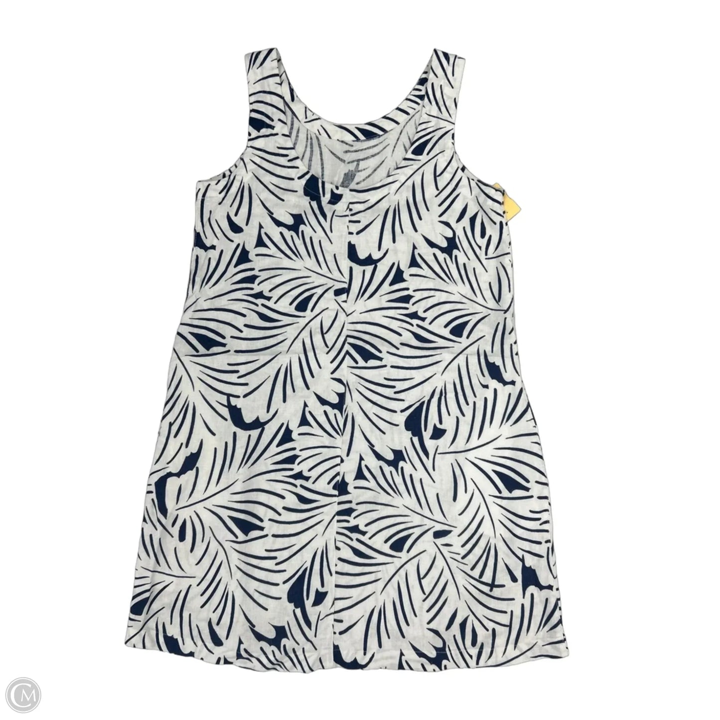 Dress Casual Short By Nicole By Nicole Miller In Blue & White, Size: S