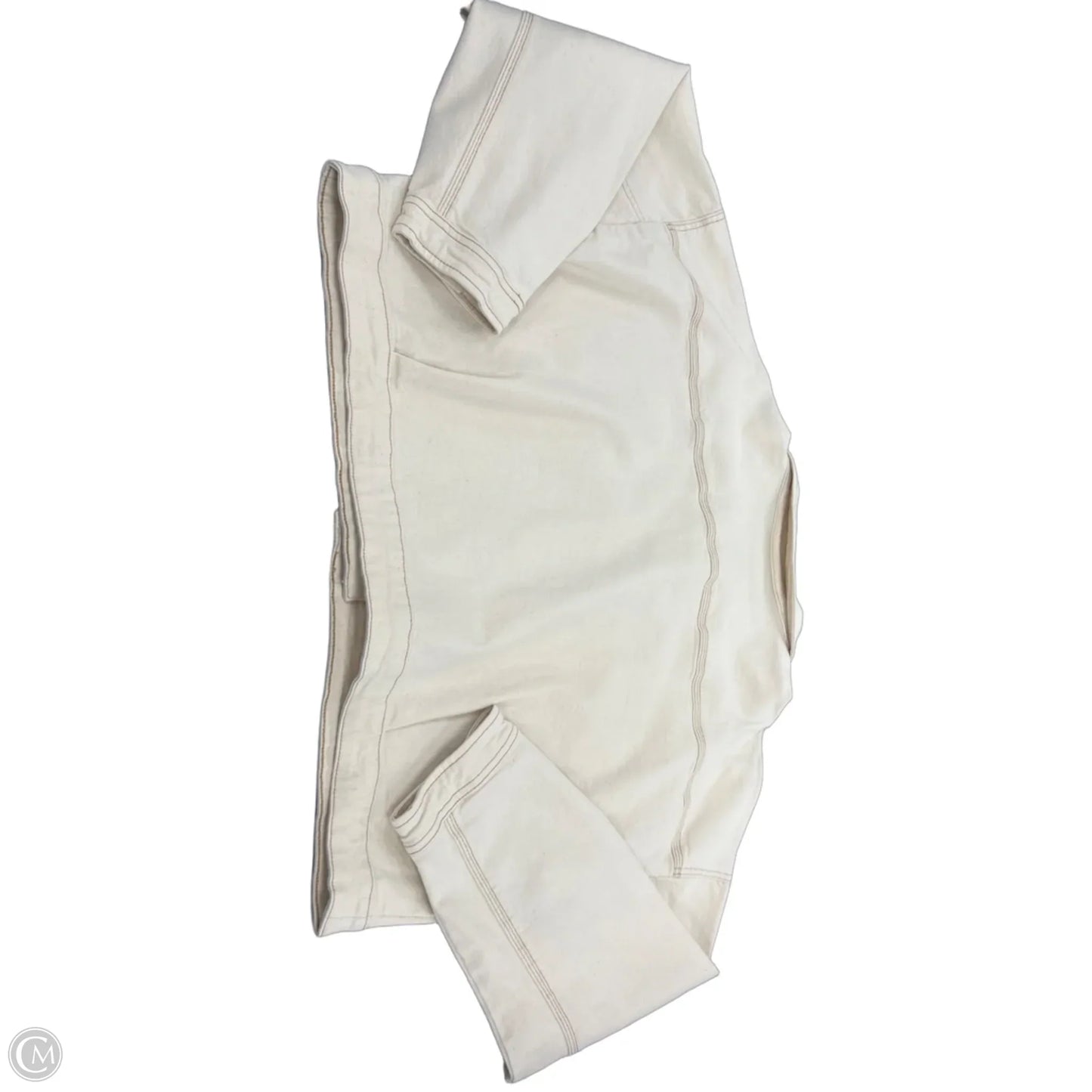 Jacket Denim By Tribal In Cream, Size: Xl
