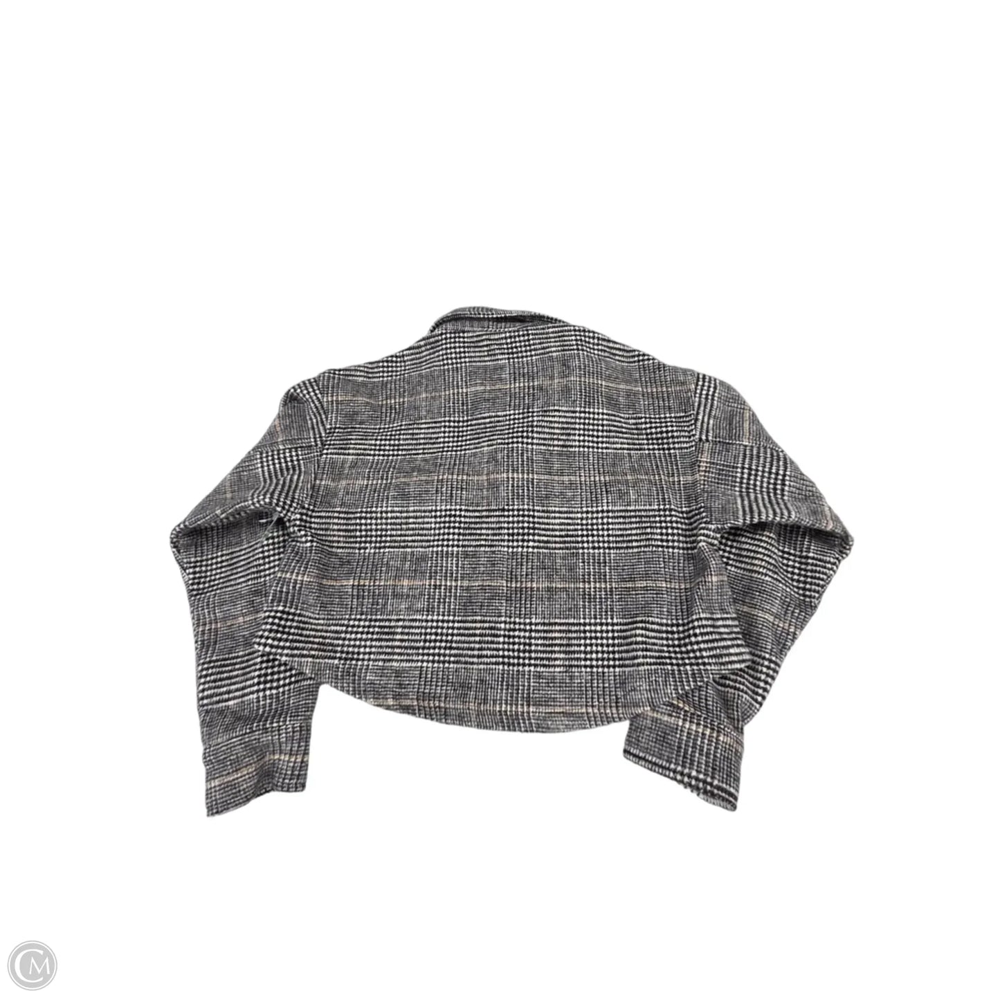 Jacket Shirt By Love Tree In Plaid Pattern, Size: S