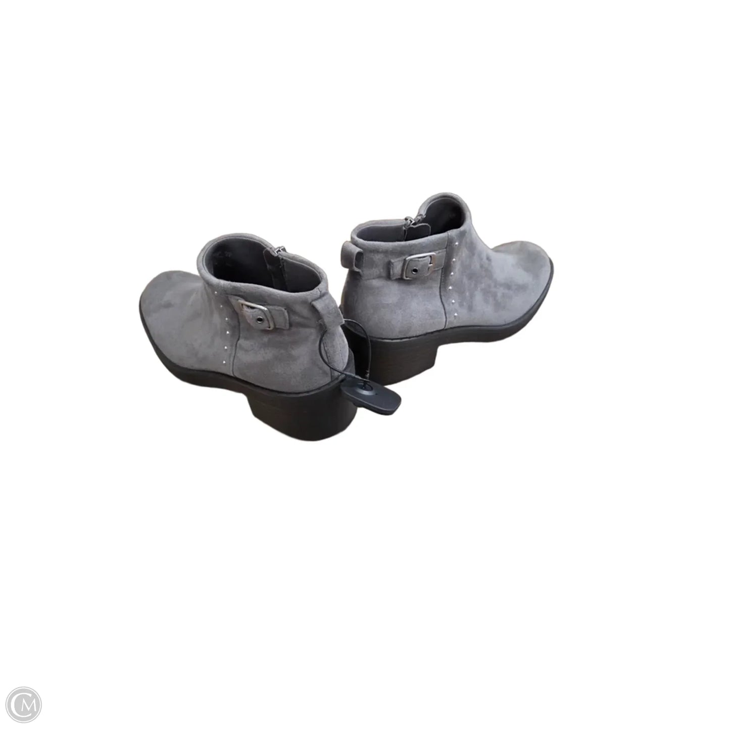 Boots Ankle Heels By Birdies In Grey, Size: 7.5