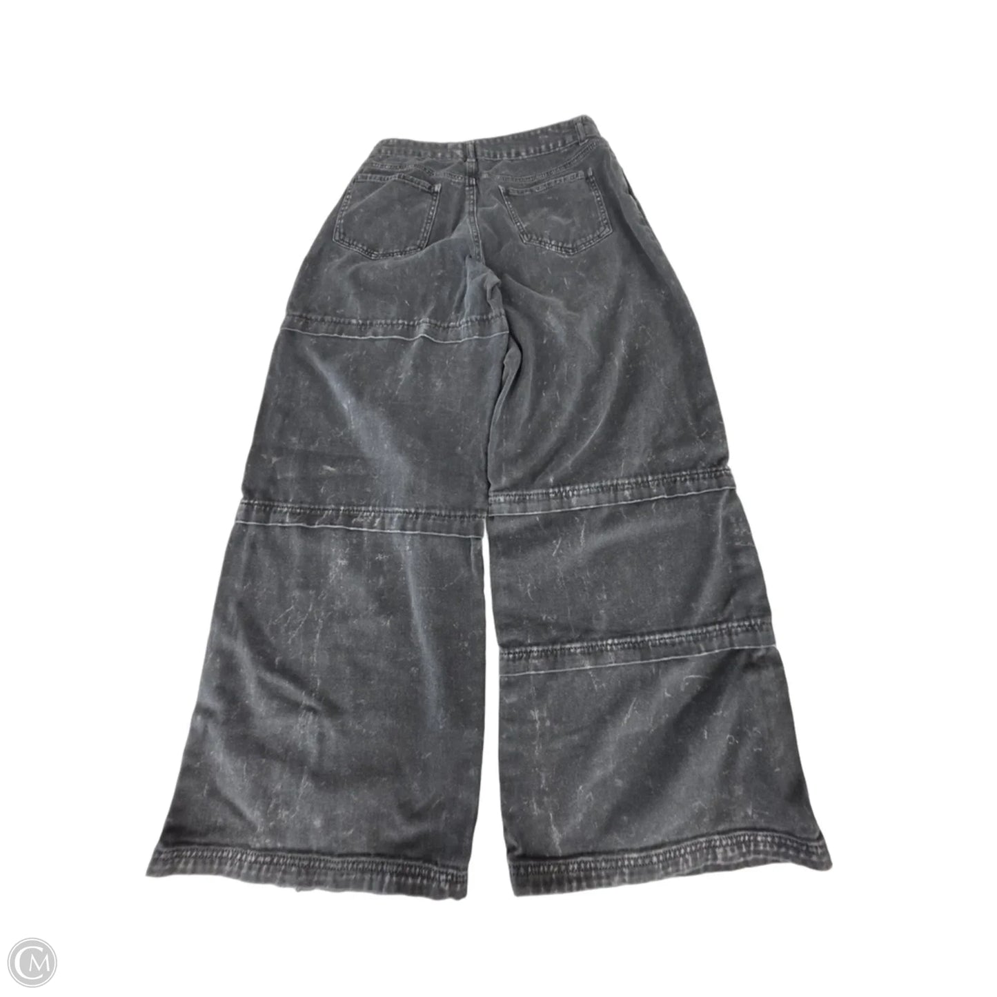Jeans Wide Leg By Forever 21 In Black Denim, Size: 10