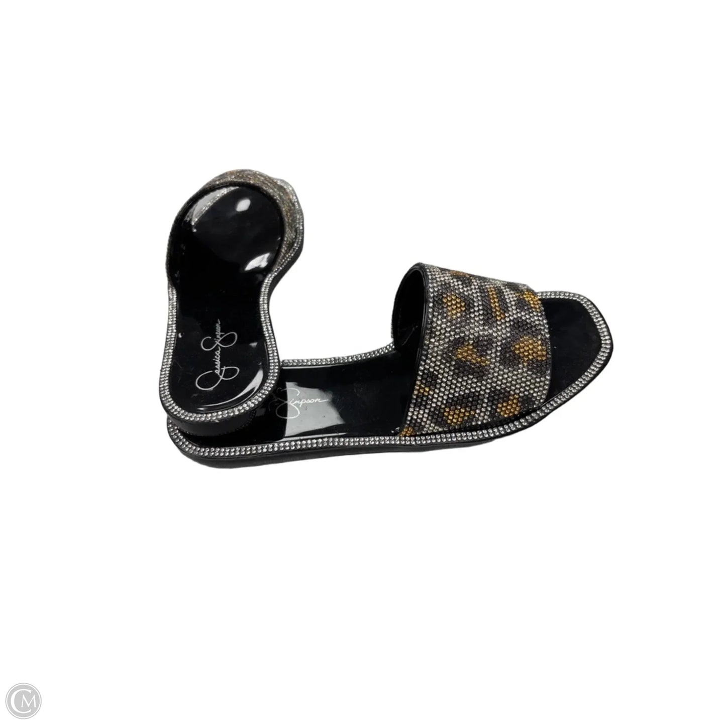 Sandals Flats By Jessica Simpson In Animal Print, Size: 6