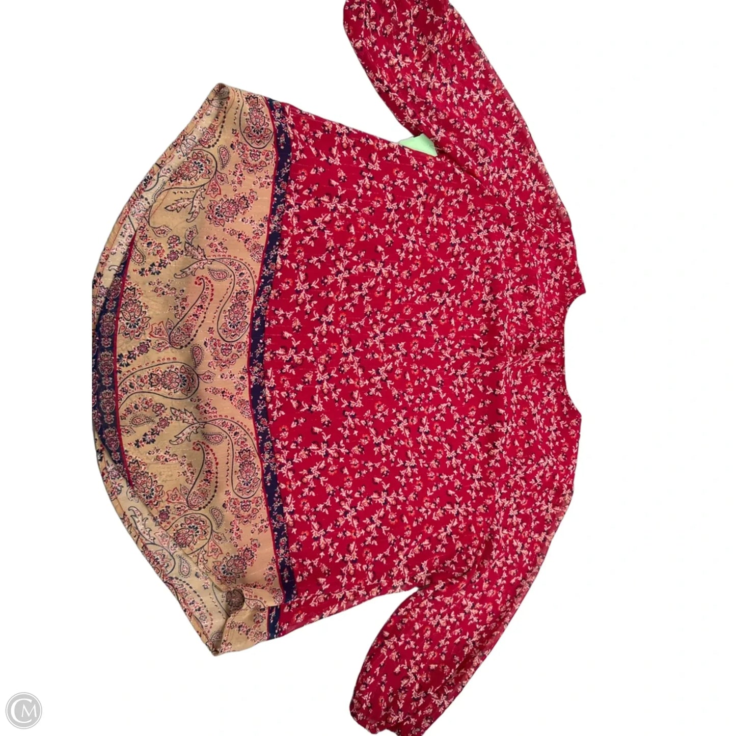 Top 3/4 Sleeve By St Johns Bay In Red, Size: Xxl