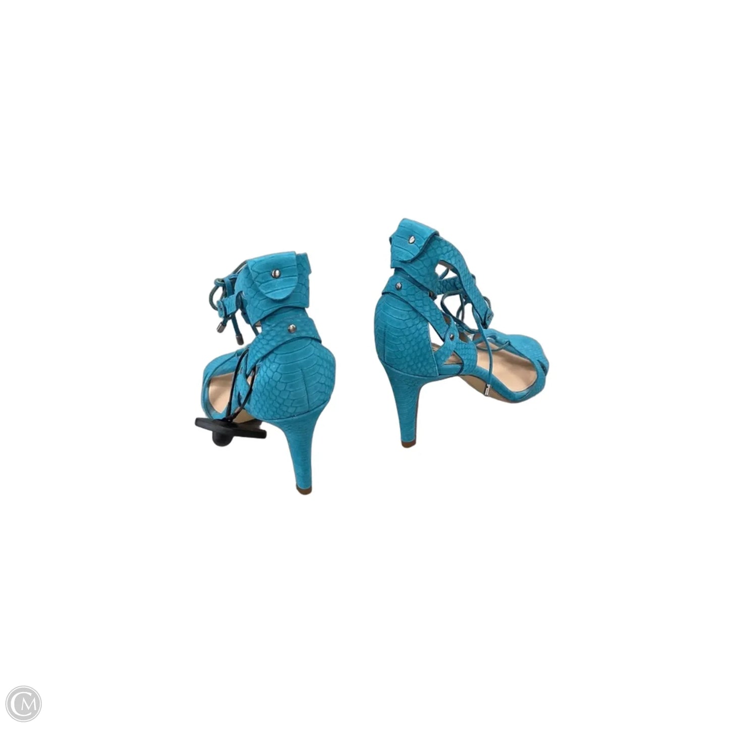 Sandals Heels Stiletto By Vince Camuto In Blue, Size: 9