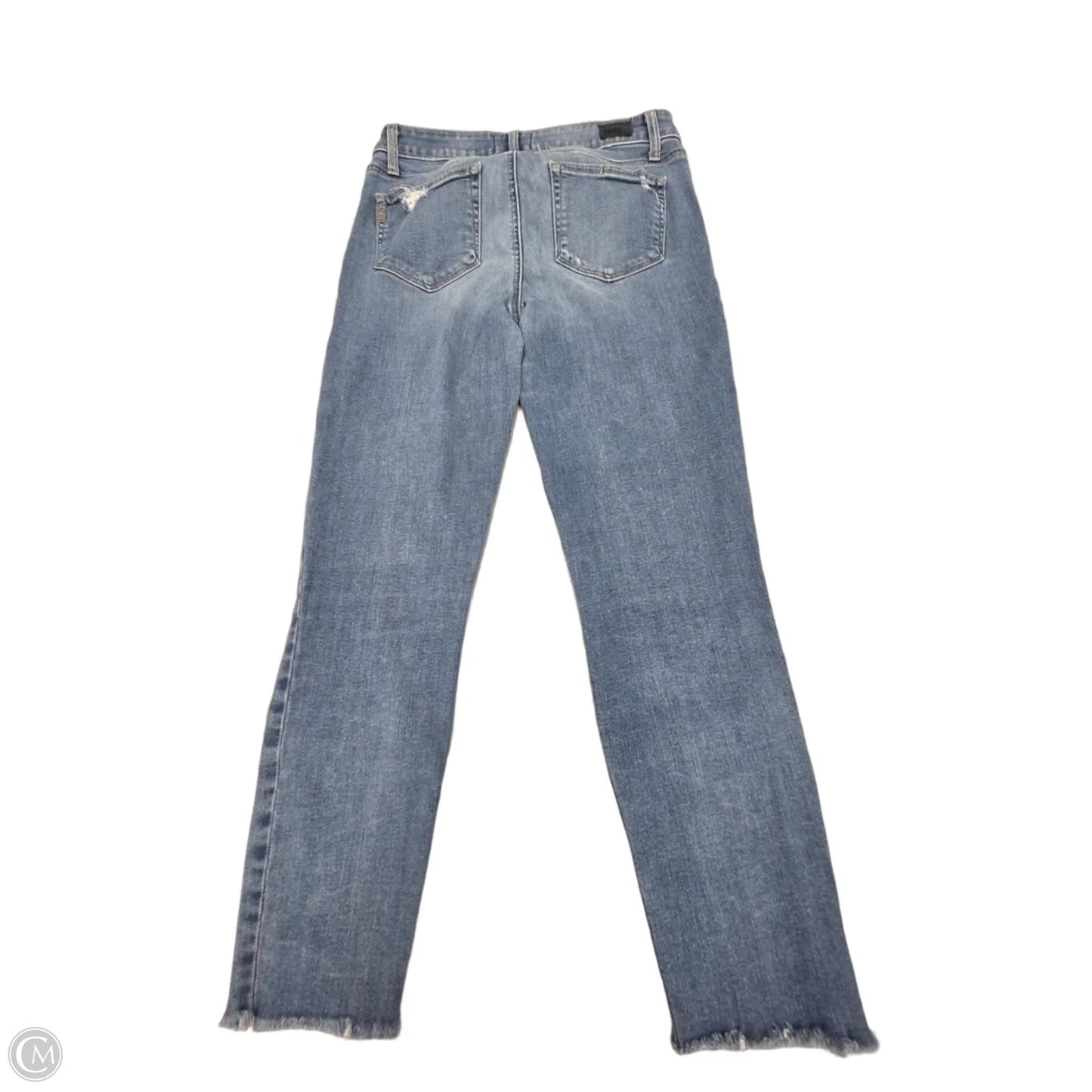 Jeans Cropped By Paige In Blue Denim, Size: 8