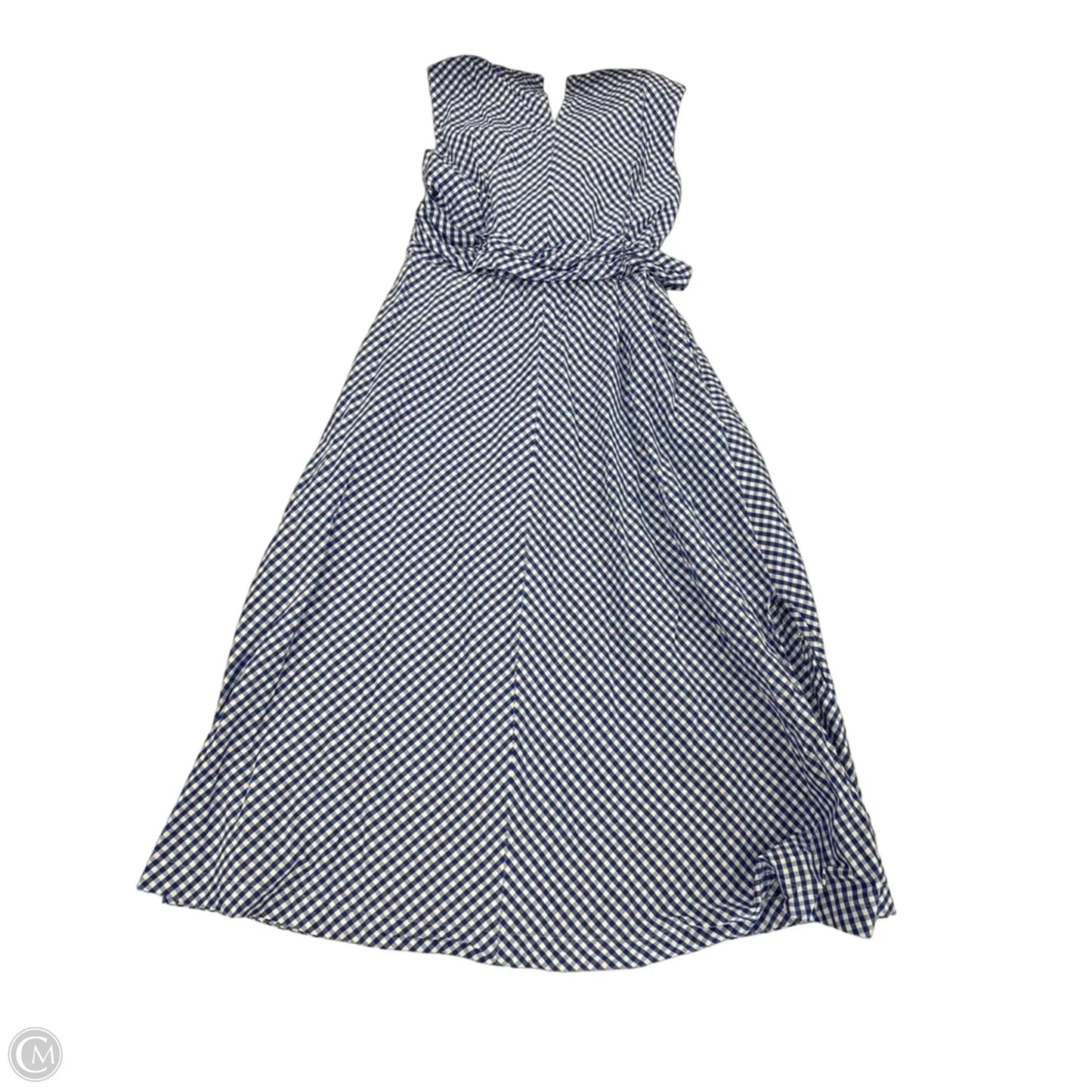 Dress Casual Maxi By Anne Klein In Blue & White, Size: M