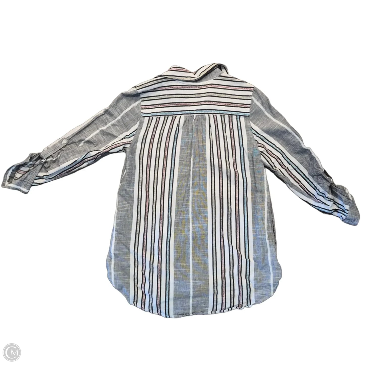 Top 3/4 Sleeve By Soft Surroundings In Striped Pattern, Size: S