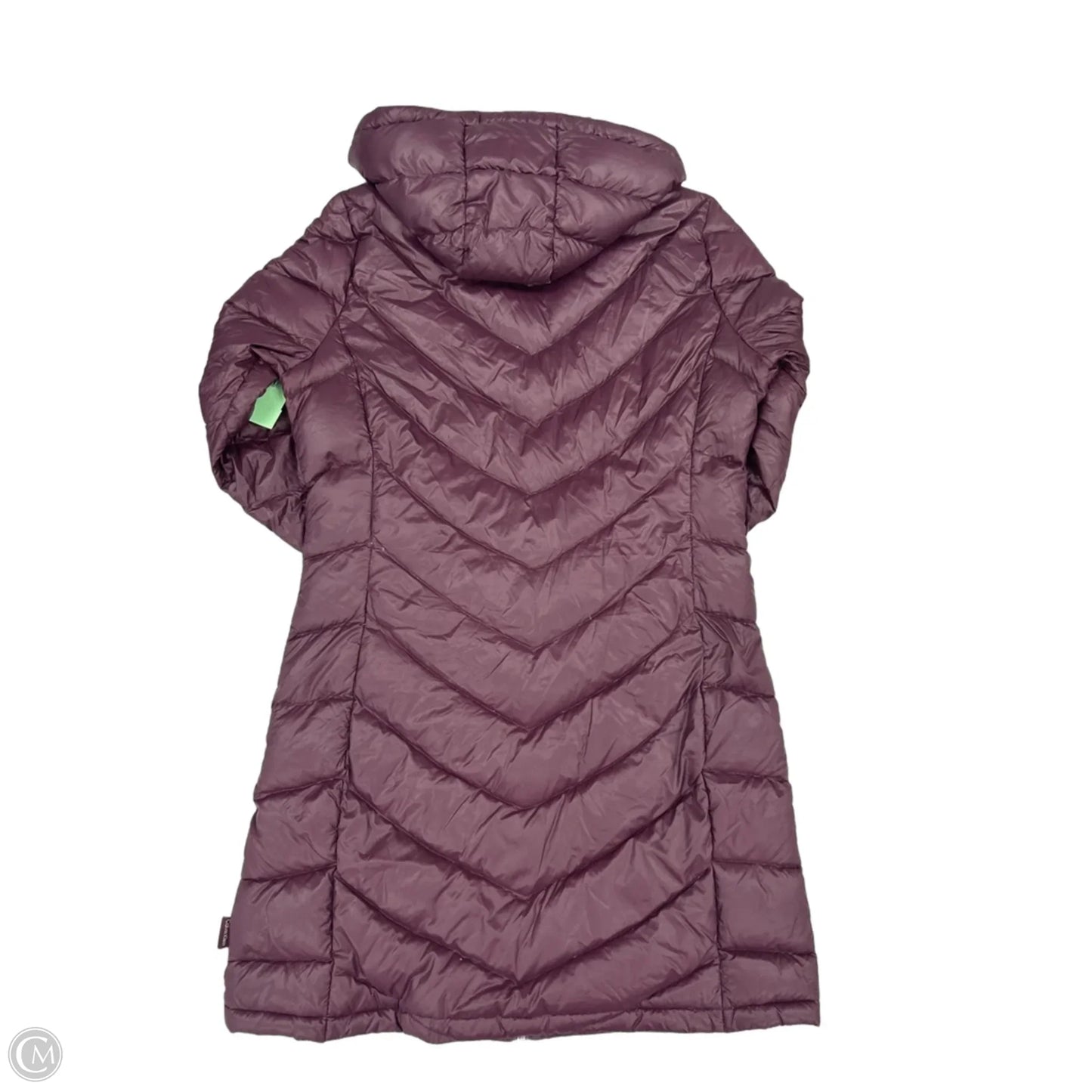 Coat Puffer & Quilted By Calvin Klein In Purple, Size: S