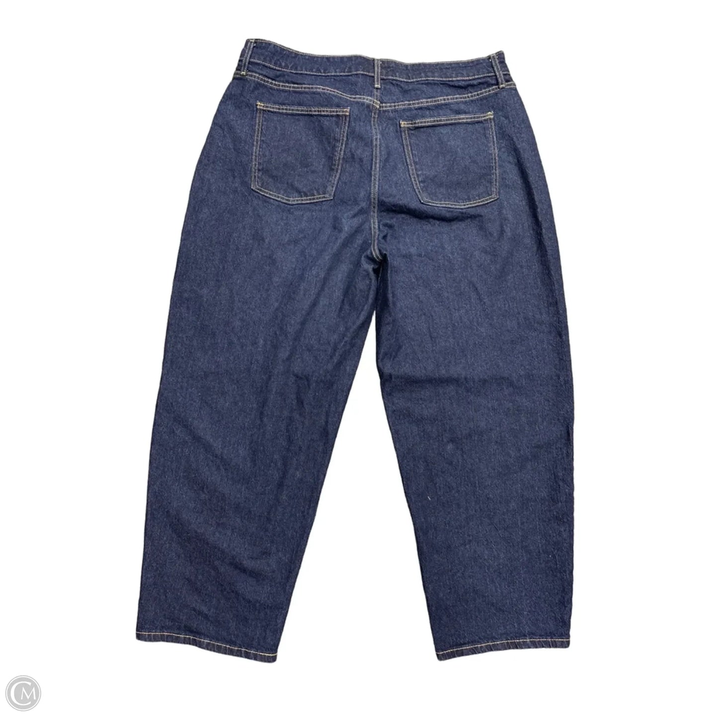 Jeans Straight By Free Assembly In Blue Denim, Size: 16