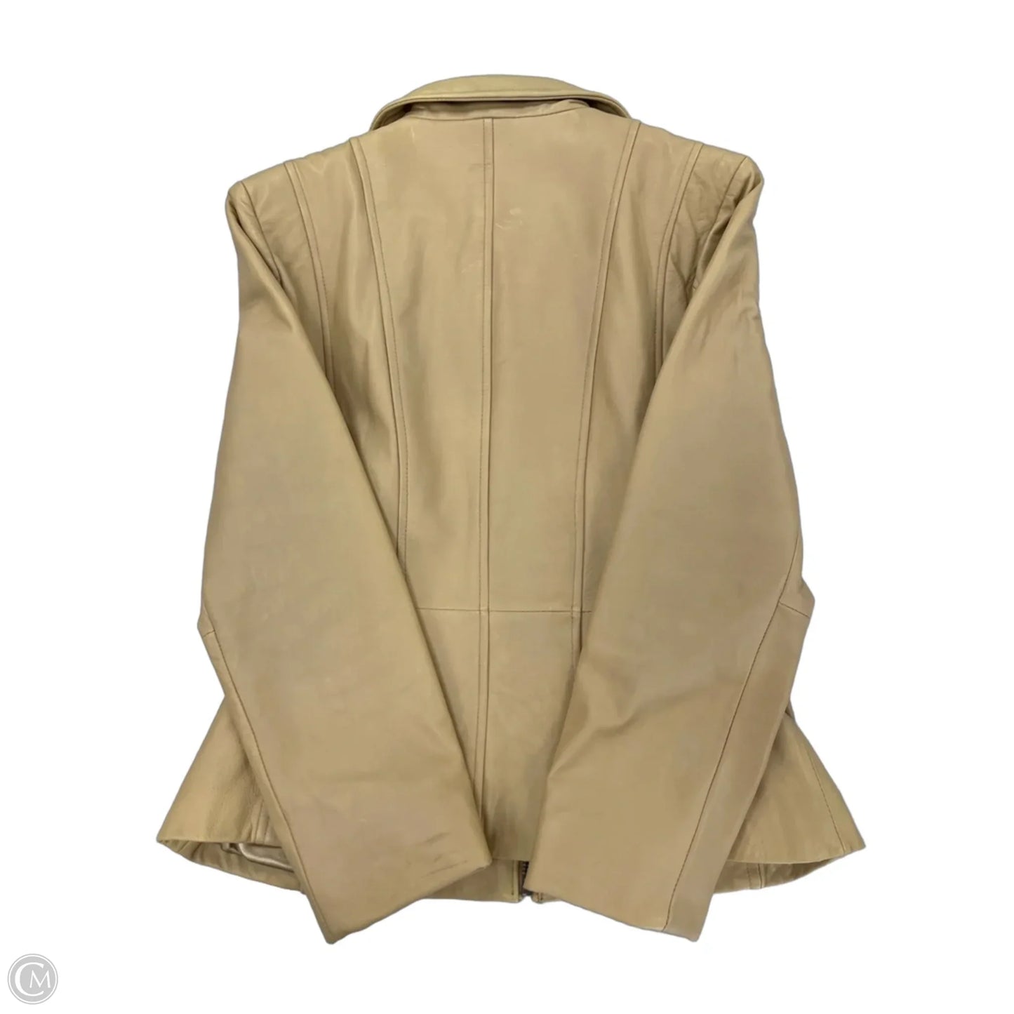 Jacket Leather By Wilsons Leather In Tan, Size: S