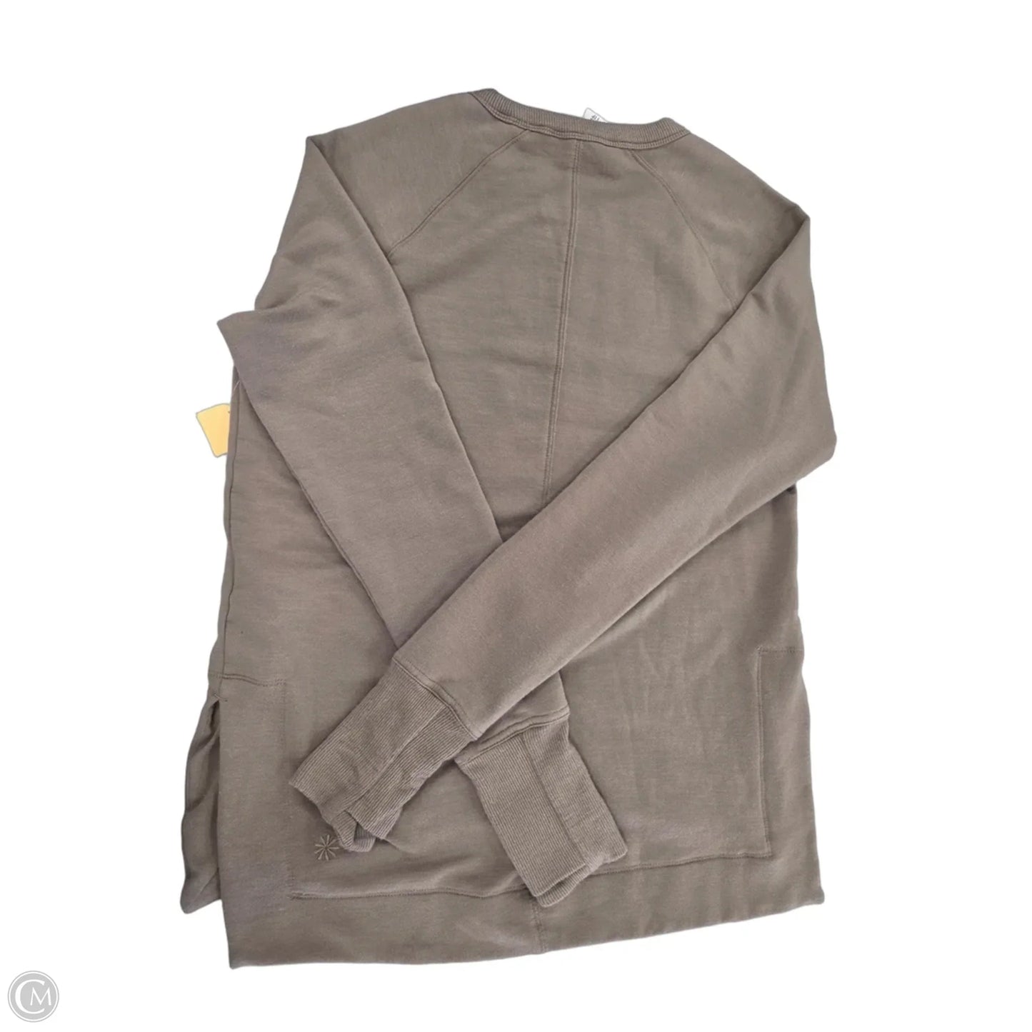 Top Long Sleeve By Athleta In Brown, Size: Xxs