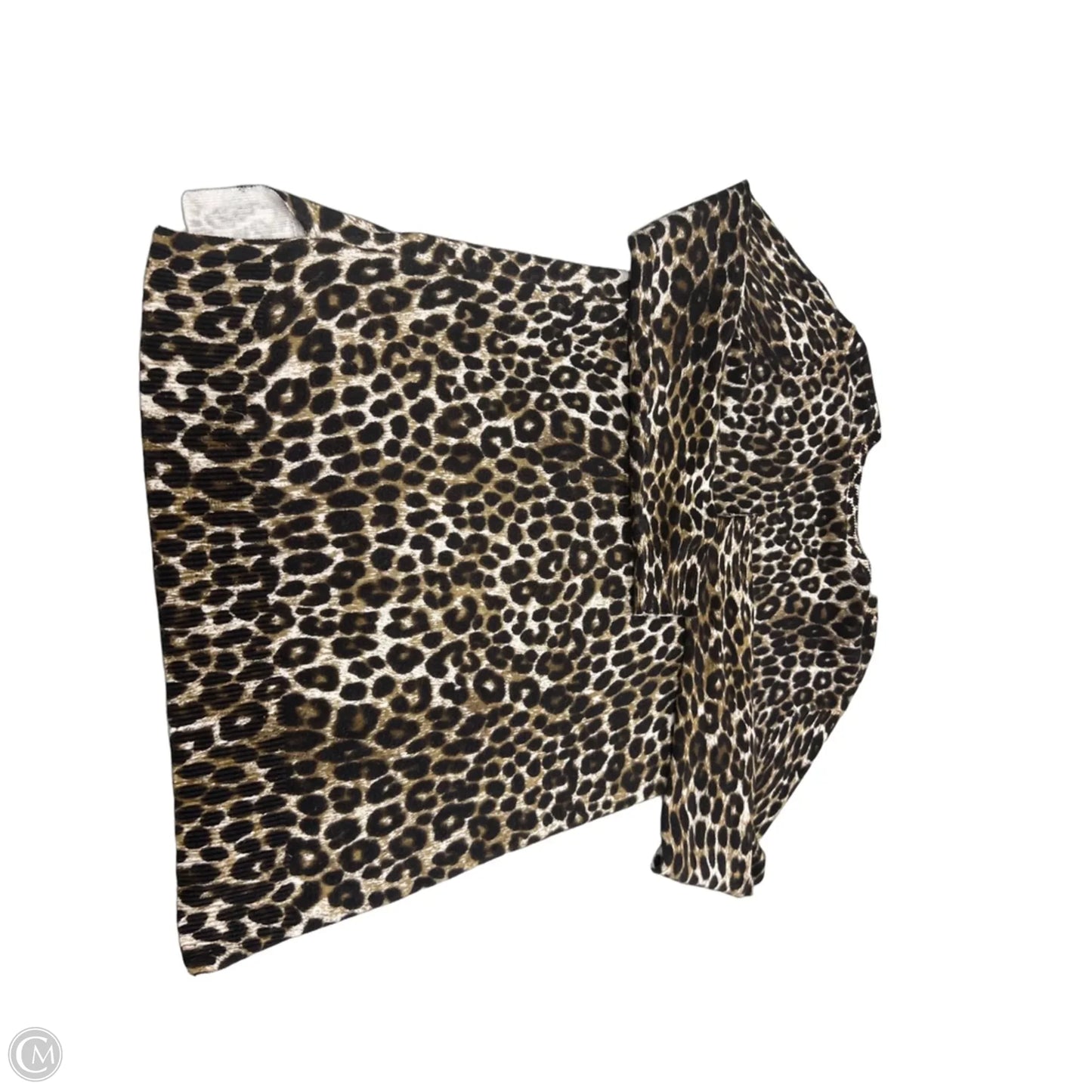 Top Long Sleeve By Michael By Michael Kors In Animal Print, Size: S