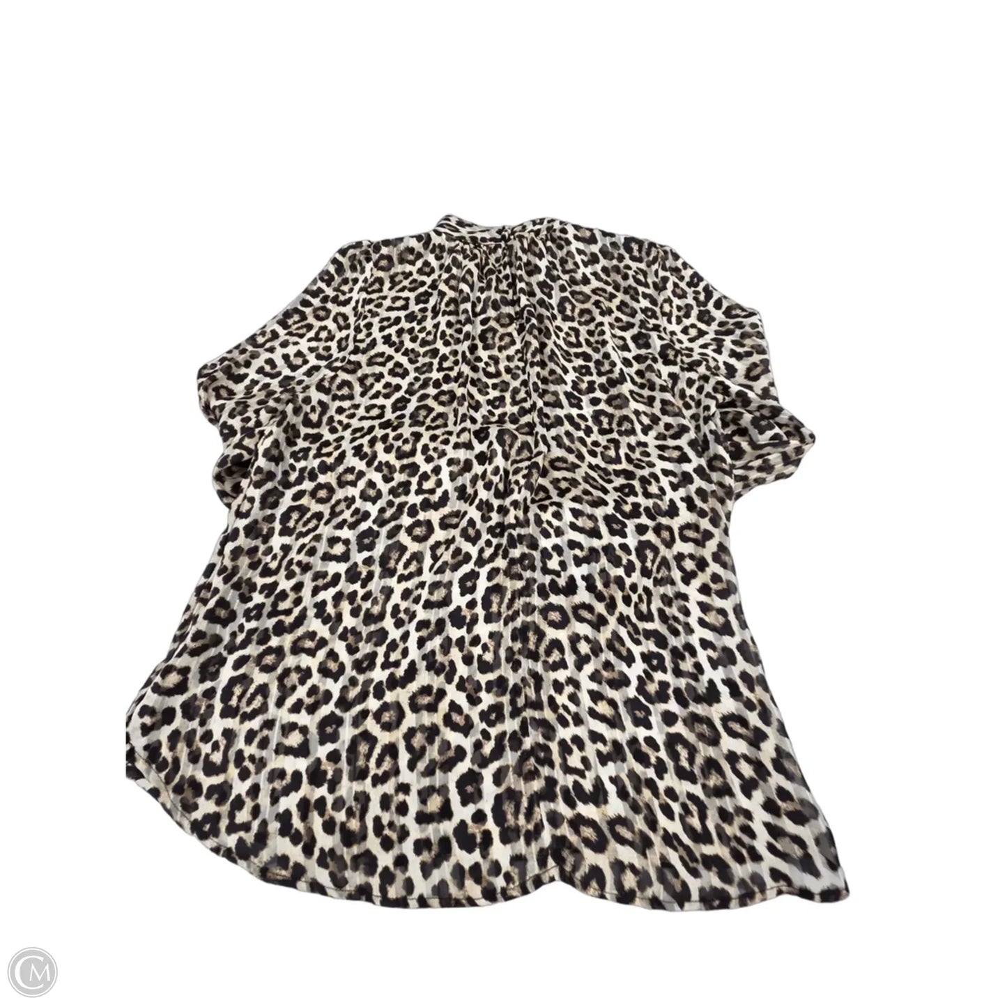 Top Long Sleeve By H&m In Animal Print, Size: M