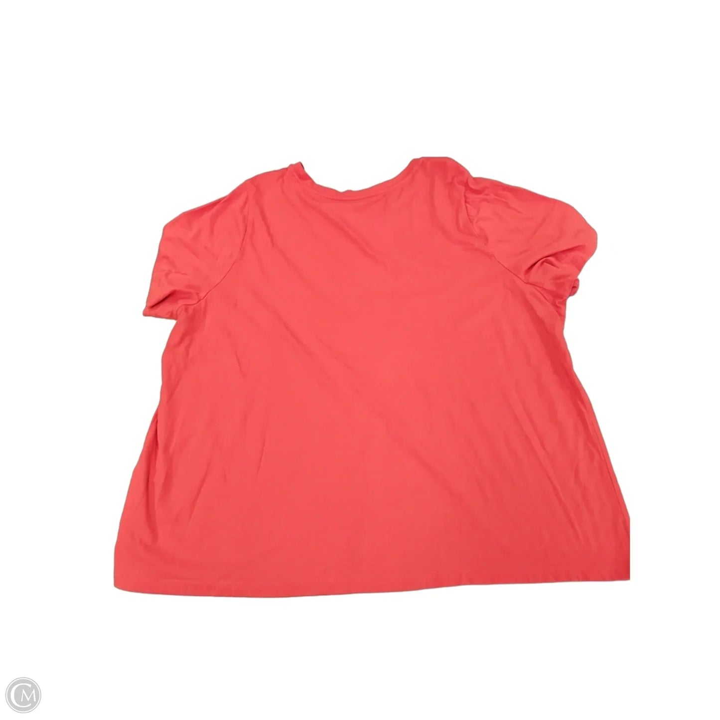 Top Short Sleeve By Cj Banks In Red, Size: 3x