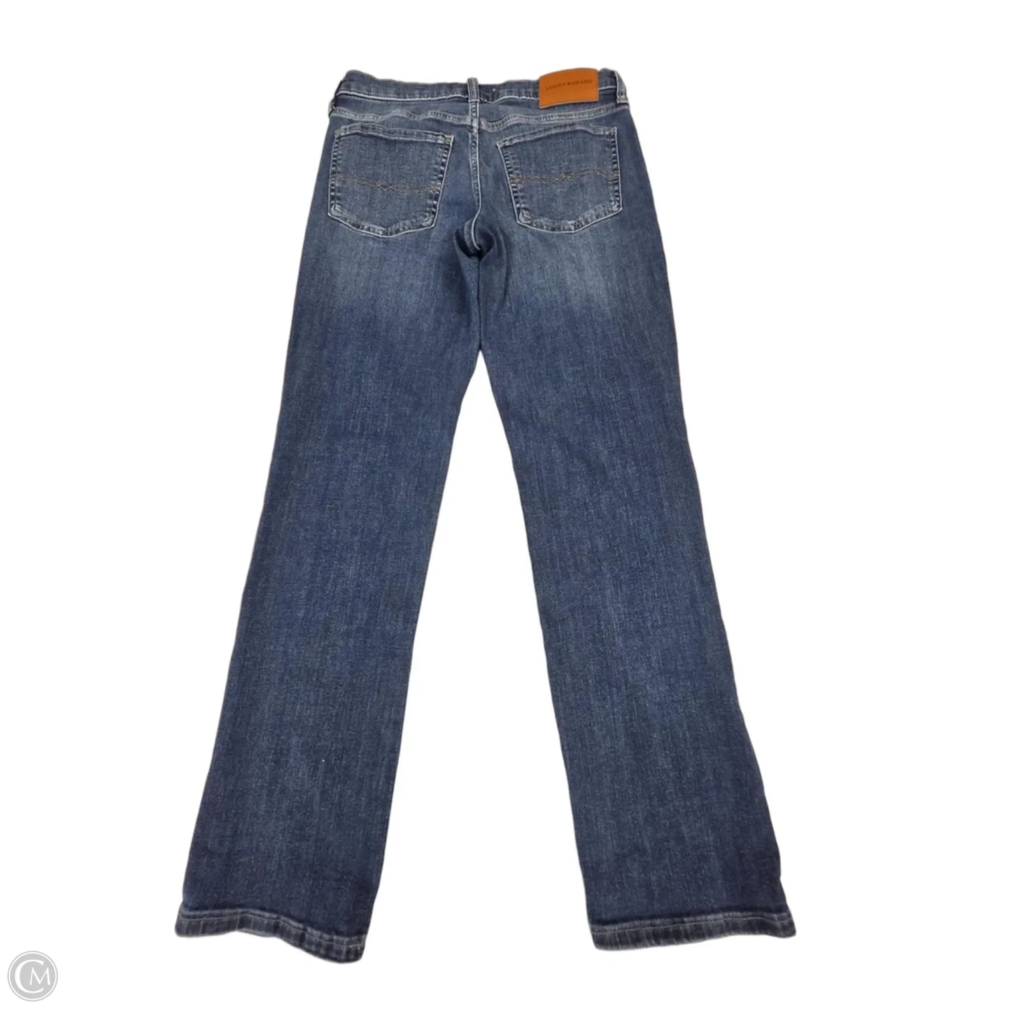 Jeans Straight By Lucky Brand In Blue Denim, Size: 4