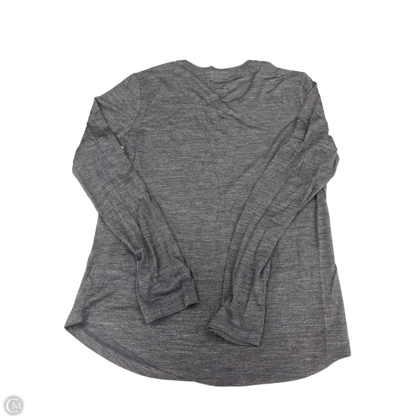 Top Long Sleeve By Cme In Grey, Size: M