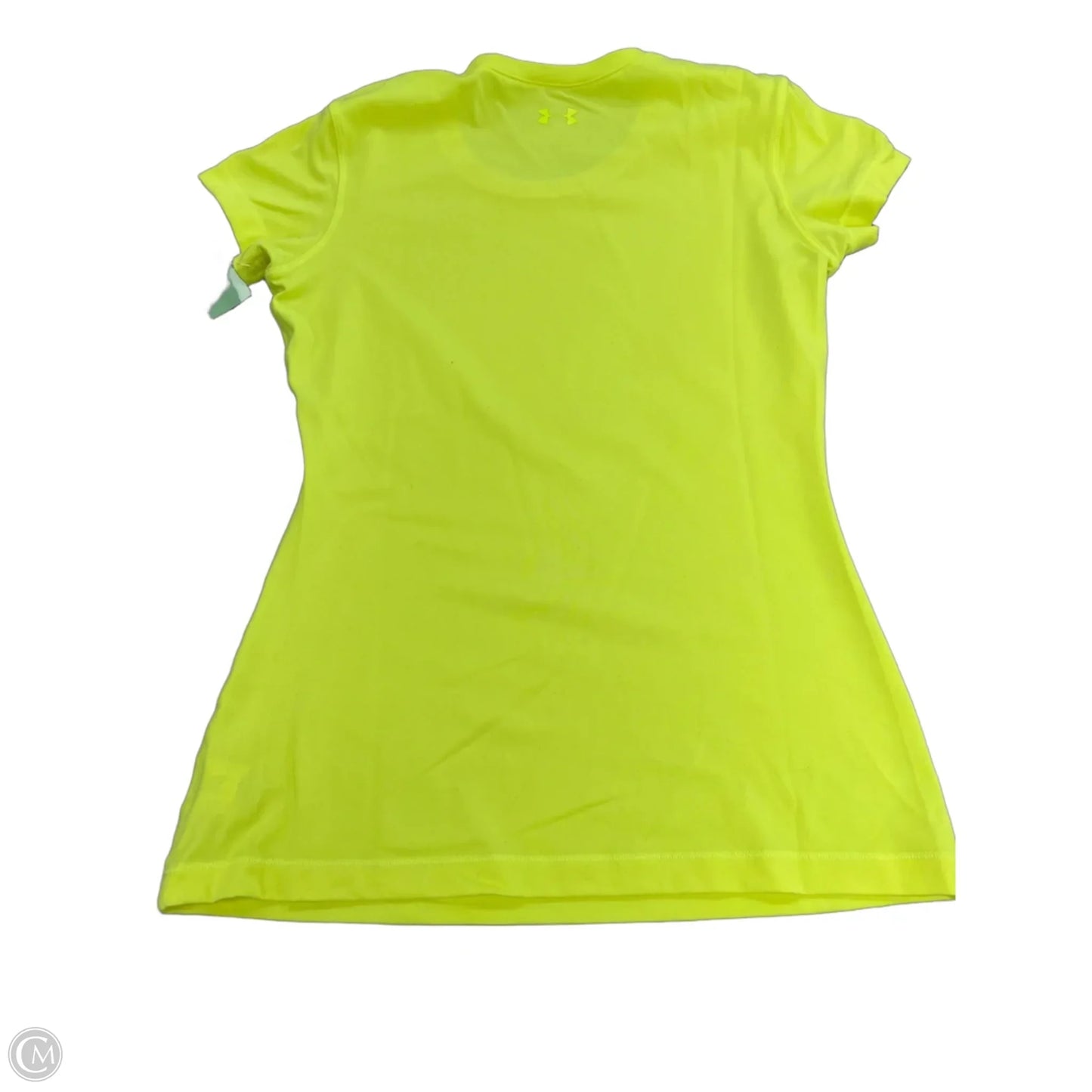 Athletic Top Short Sleeve By Under Armour In Yellow, Size: S
